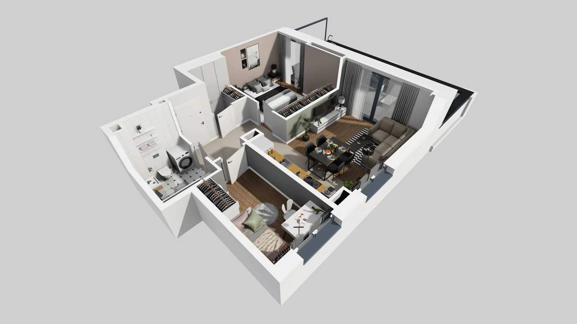 3 pokoje, mieszkanie 56,08 m², piętro 1, oferta nr B/50, Osobowicka 114, Wrocław, Osobowice-Rędzin, Fabryczna, ul. Osobowicka 114