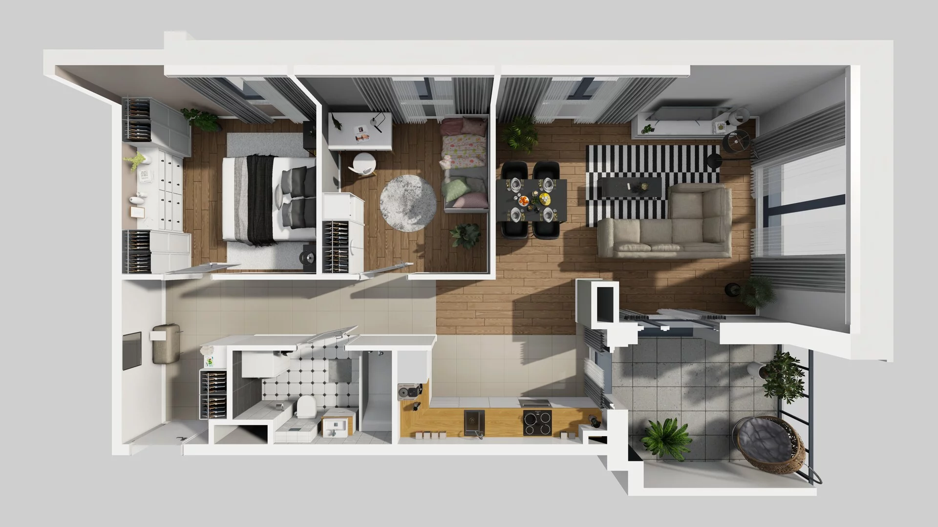 3 pokoje, mieszkanie 66,17 m², piętro 2, oferta nr B/37, Osobowicka 114, Wrocław, Osobowice-Rędzin, Fabryczna, ul. Osobowicka 114