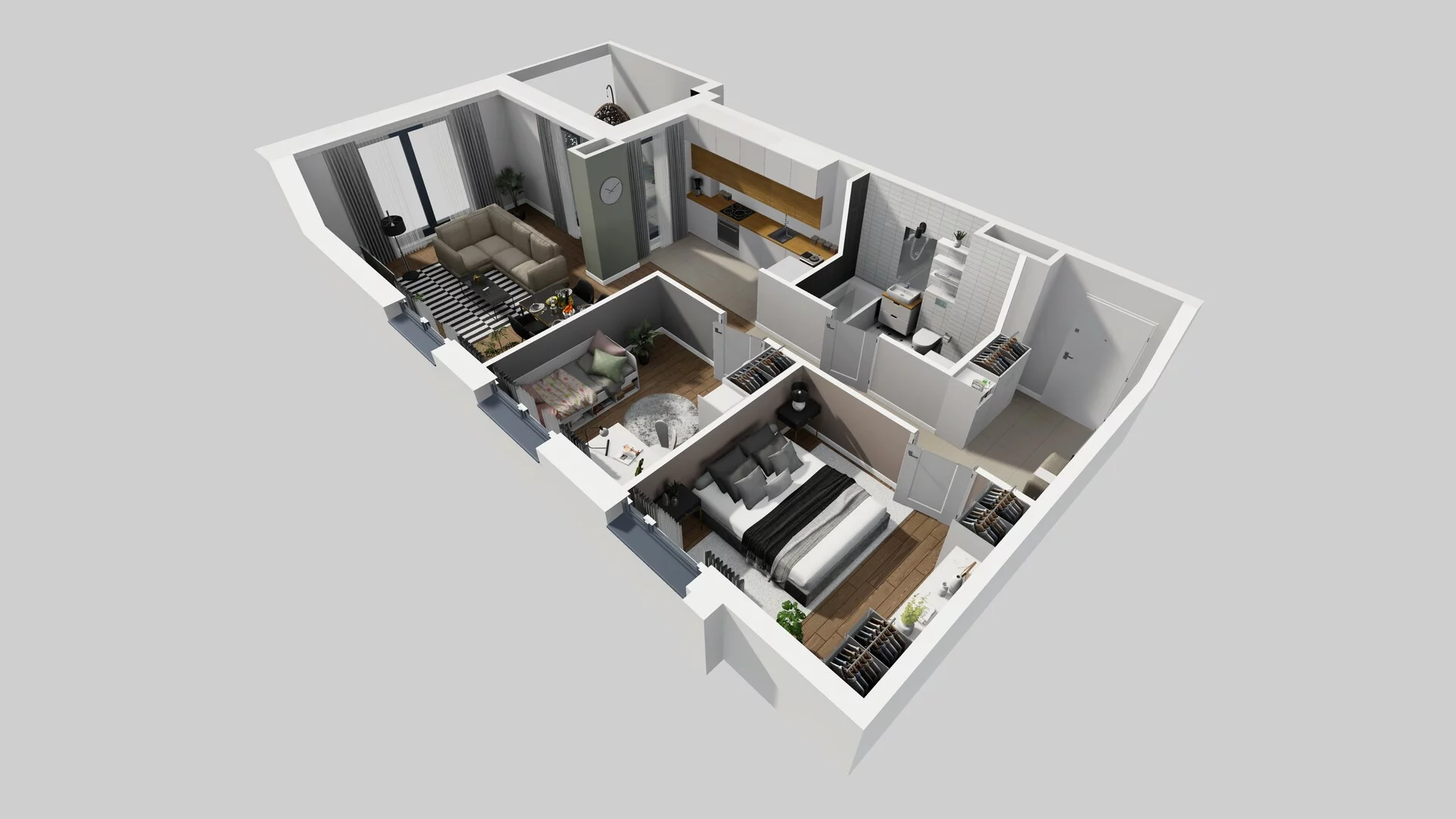 3 pokoje, mieszkanie 66,17 m², piętro 2, oferta nr B/37, Osobowicka 114, Wrocław, Osobowice-Rędzin, Fabryczna, ul. Osobowicka 114