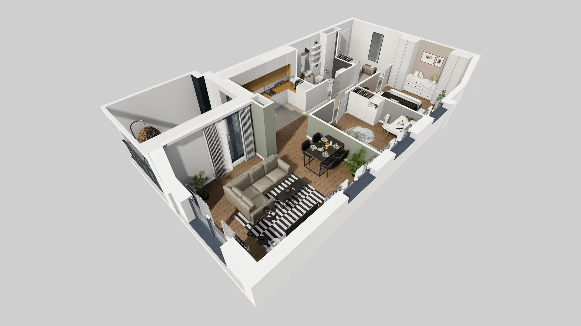 3 pokoje, mieszkanie 66,17 m², piętro 2, oferta nr B/37, Osobowicka 114, Wrocław, Osobowice-Rędzin, Fabryczna, ul. Osobowicka 114