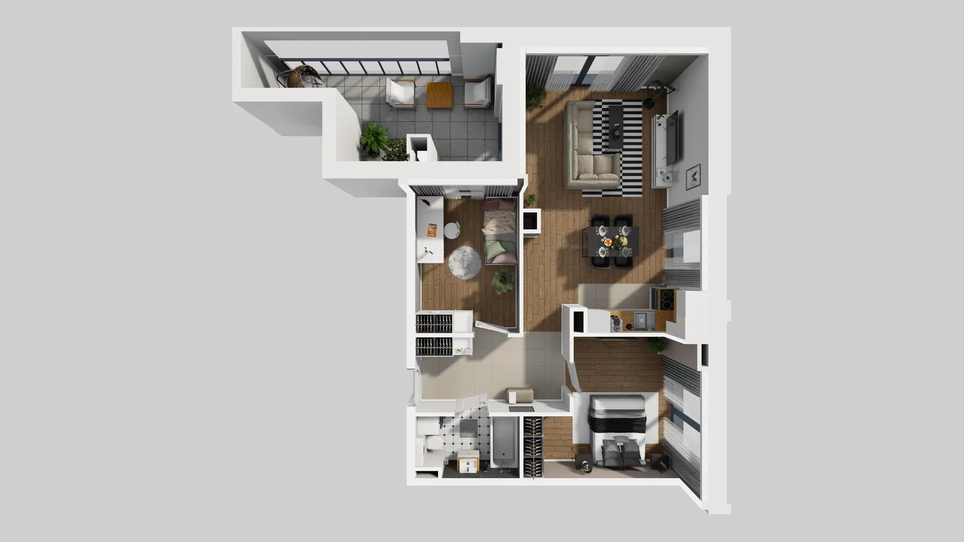 3 pokoje, mieszkanie 61,11 m², piętro 2, oferta nr B/53, Osobowicka 114, Wrocław, Osobowice-Rędzin, Fabryczna, ul. Osobowicka 114