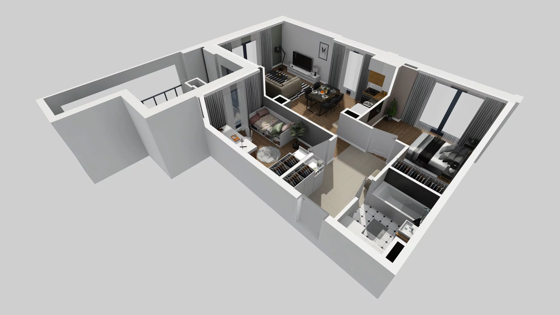 3 pokoje, mieszkanie 61,11 m², piętro 2, oferta nr B/53, Osobowicka 114, Wrocław, Osobowice-Rędzin, Fabryczna, ul. Osobowicka 114