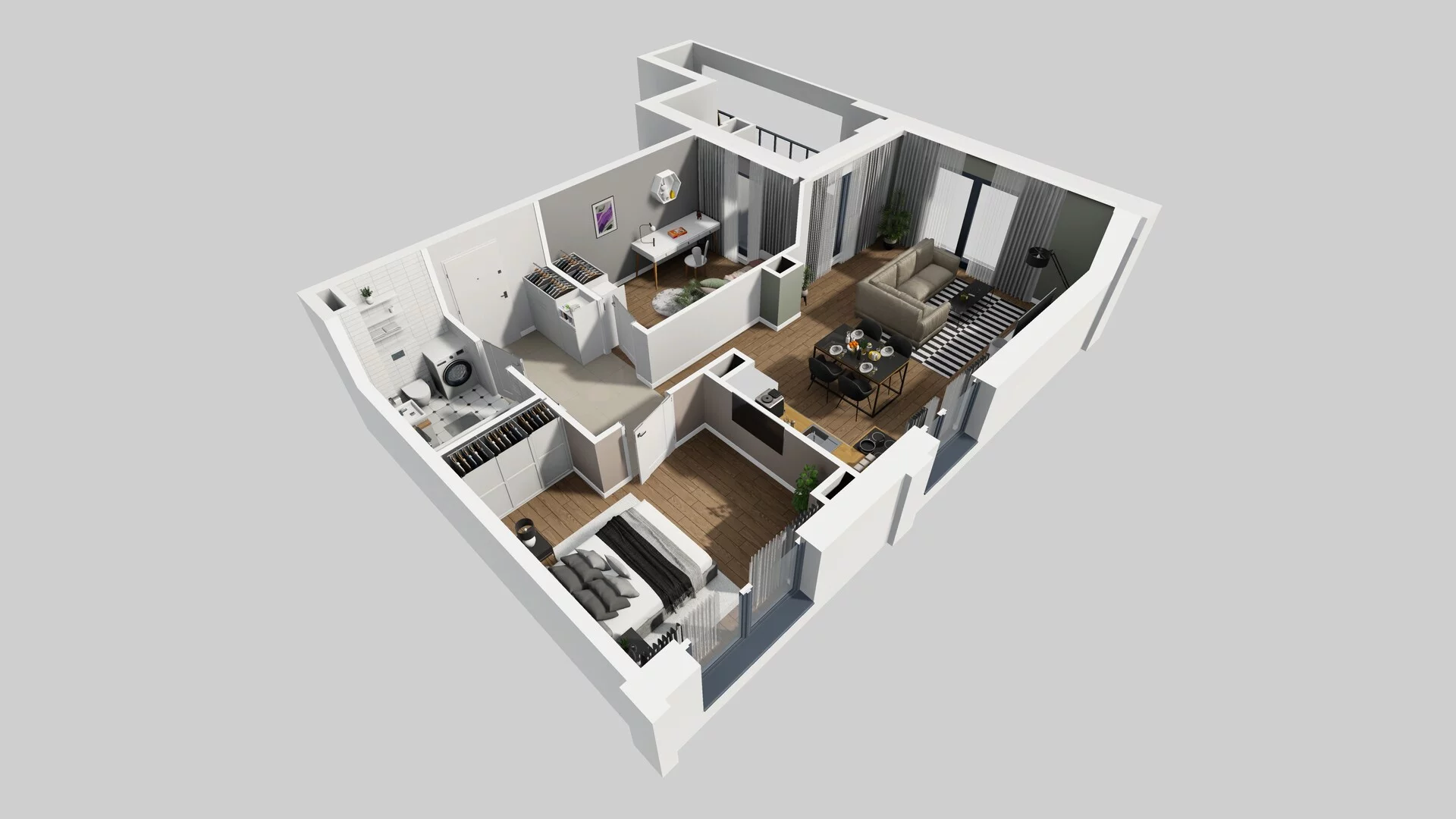 3 pokoje, mieszkanie 61,11 m², piętro 2, oferta nr B/53, Osobowicka 114, Wrocław, Osobowice-Rędzin, Fabryczna, ul. Osobowicka 114