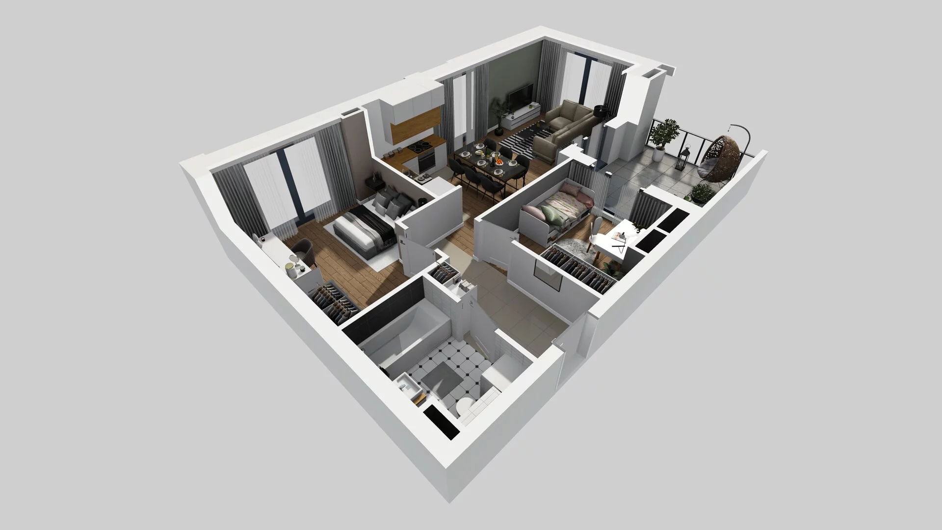 3 pokoje, mieszkanie 57,65 m², piętro 2, oferta nr B/54, Osobowicka 114, Wrocław, Osobowice-Rędzin, Fabryczna, ul. Osobowicka 114