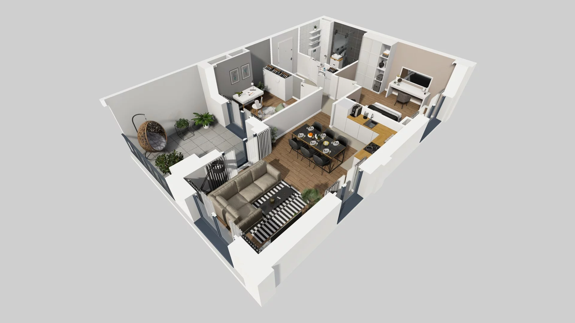 3 pokoje, mieszkanie 57,65 m², piętro 2, oferta nr B/54, Osobowicka 114, Wrocław, Osobowice-Rędzin, Fabryczna, ul. Osobowicka 114