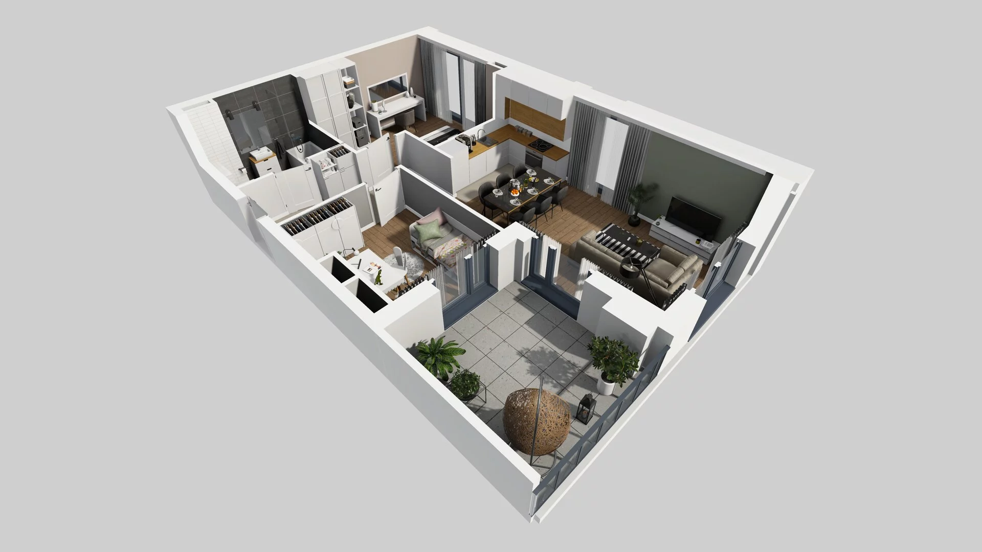 3 pokoje, mieszkanie 57,65 m², piętro 2, oferta nr B/54, Osobowicka 114, Wrocław, Osobowice-Rędzin, Fabryczna, ul. Osobowicka 114