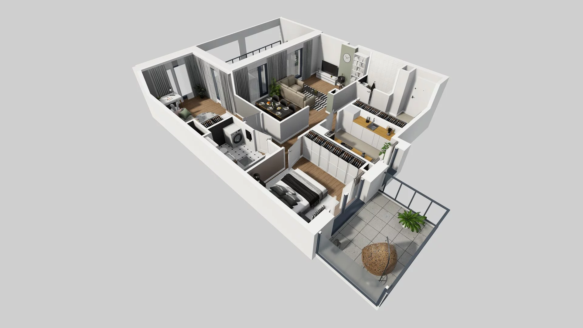 3 pokoje, mieszkanie 71,55 m², piętro 2, oferta nr B/56, Osobowicka 114, Wrocław, Osobowice-Rędzin, Fabryczna, ul. Osobowicka 114
