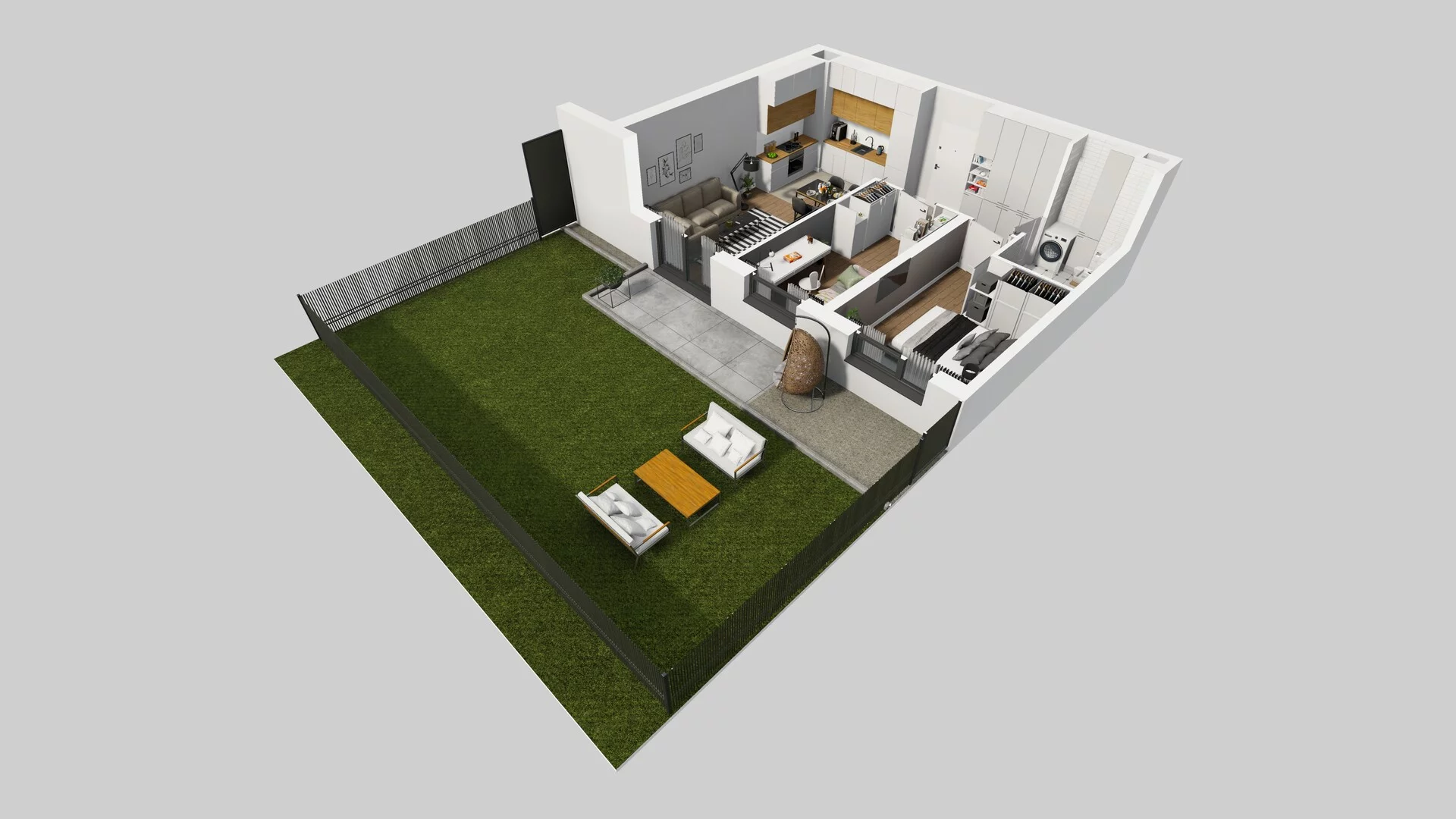 3 pokoje, mieszkanie 53,99 m², parter, oferta nr B/6, Hubska 100, Wrocław, Huby, Krzyki, ul. Paczkowska