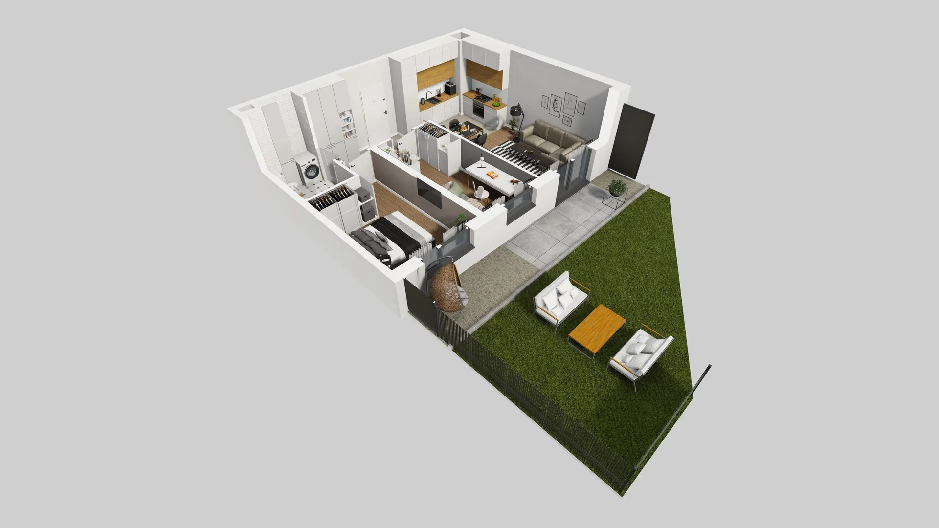 3 pokoje, mieszkanie 50,74 m², parter, oferta nr B/15, Hubska 100, Wrocław, Huby, Krzyki, ul. Paczkowska