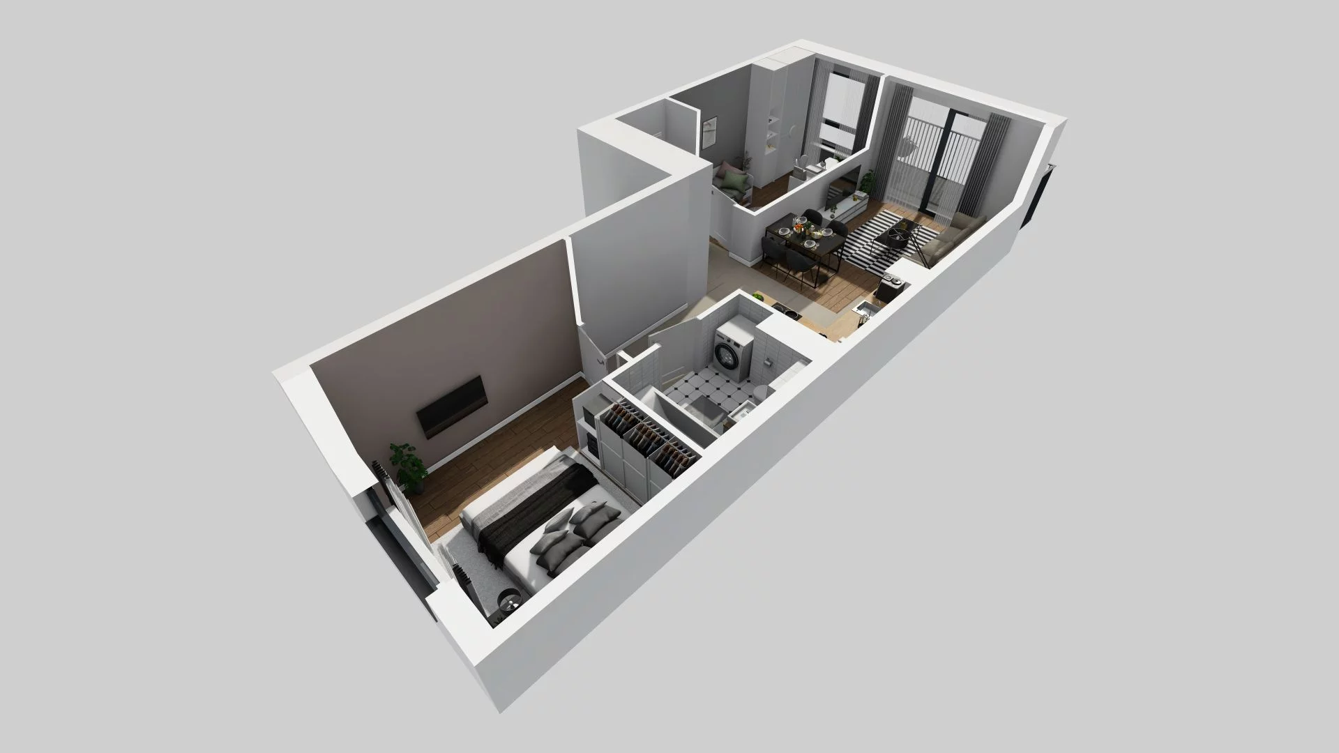 3 pokoje, mieszkanie 51,62 m², piętro 5, oferta nr H/29, Harmonia Mokotów etap 3, Warszawa, Mokotów, Siekierki, al. Polski Walczącej