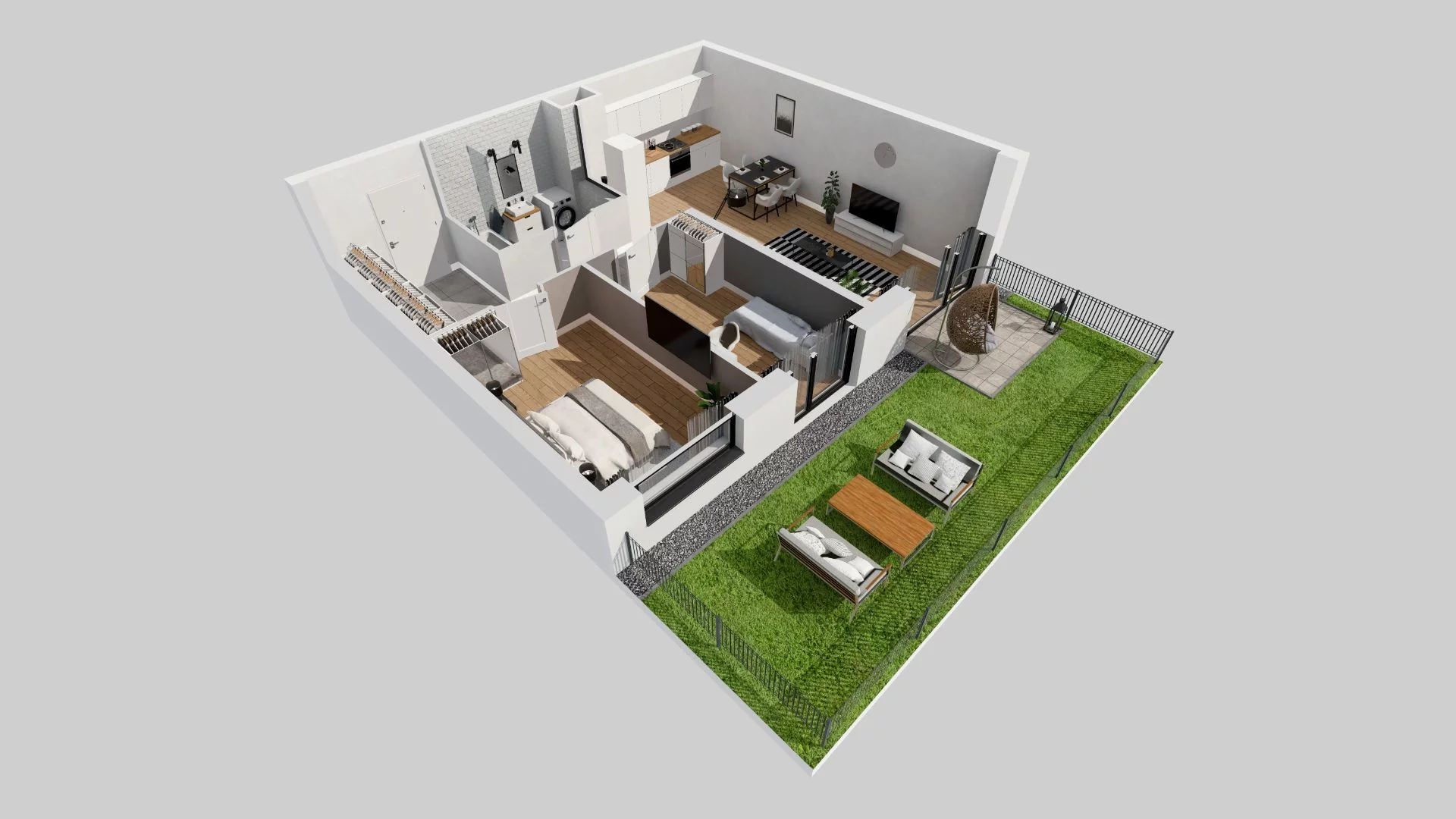 3 pokoje, mieszkanie 60,90 m², parter, oferta nr B/87, 29. Aleja, Kraków, Stare Miasto, Warszawskie, ul. Prandoty 10c / al. 29 Listopada