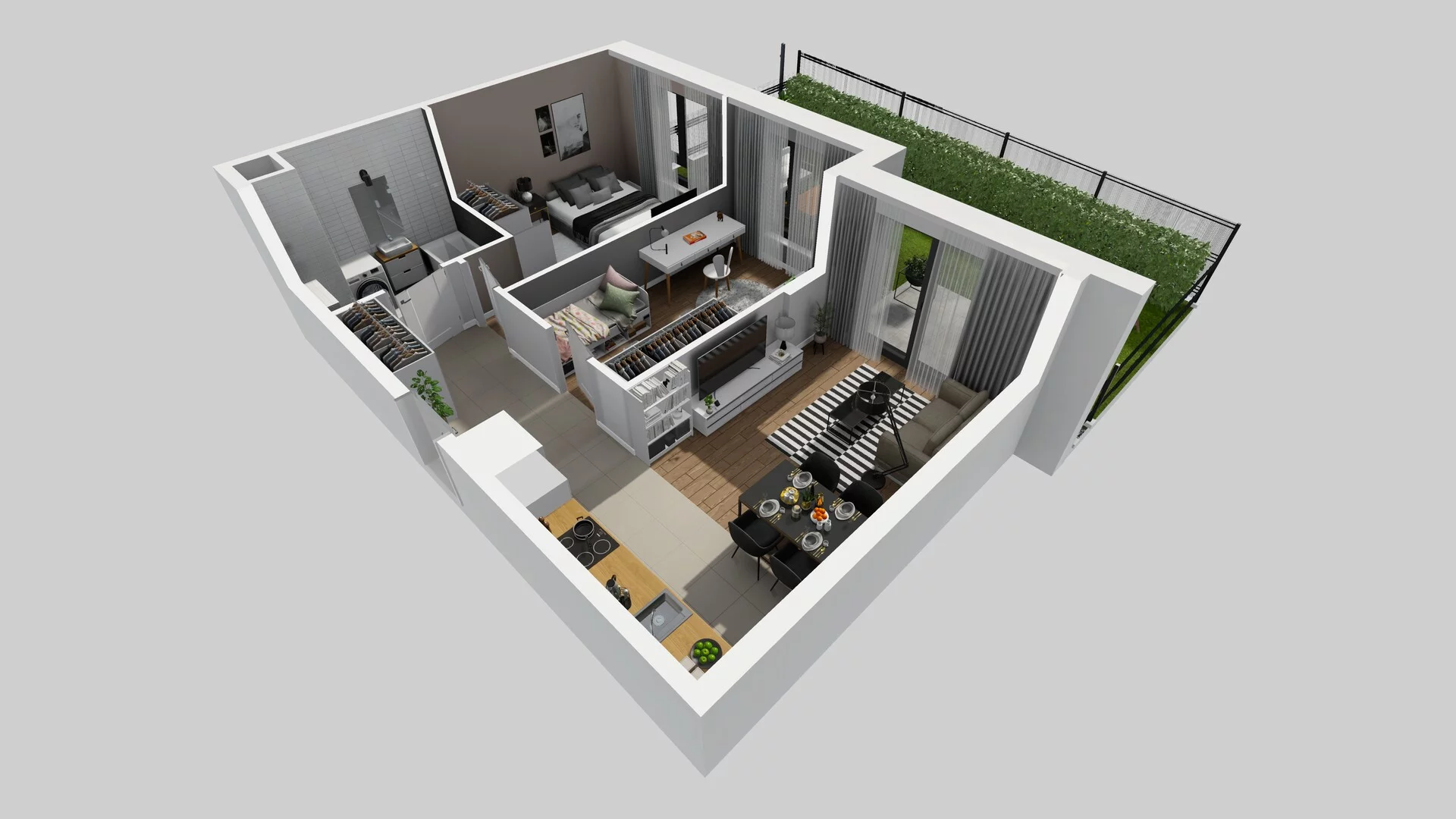 3 pokoje, mieszkanie 54,61 m², parter, oferta nr D/89, Osiedle Urbino 1.4, Warszawa, Włochy, Raków, ul. Równoległa