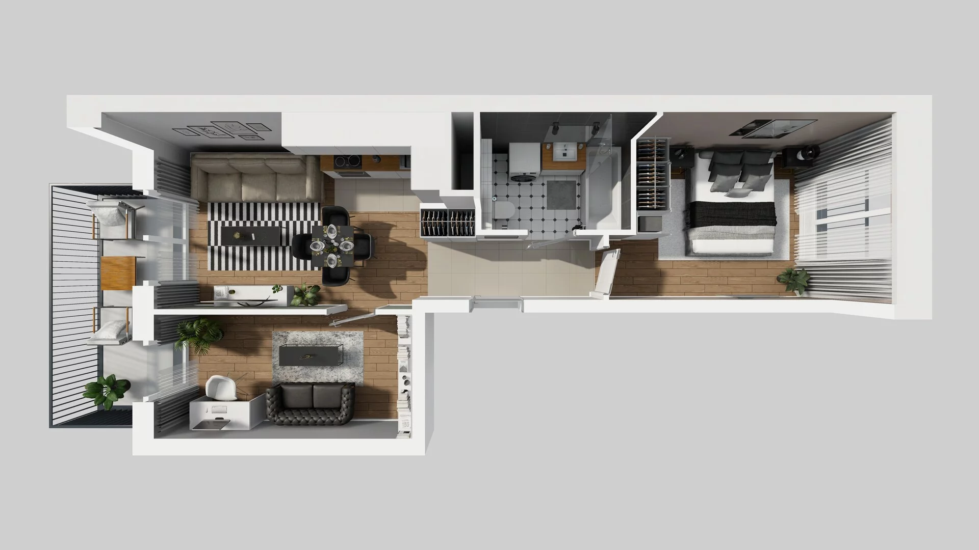 3 pokoje, apartament 49,89 m², piętro 2, oferta nr F/21, Apartamenty Park Matecznego bud. F i G, Kraków, Podgórze, Mateczny, ul. Rydlówka / Nowoorawska