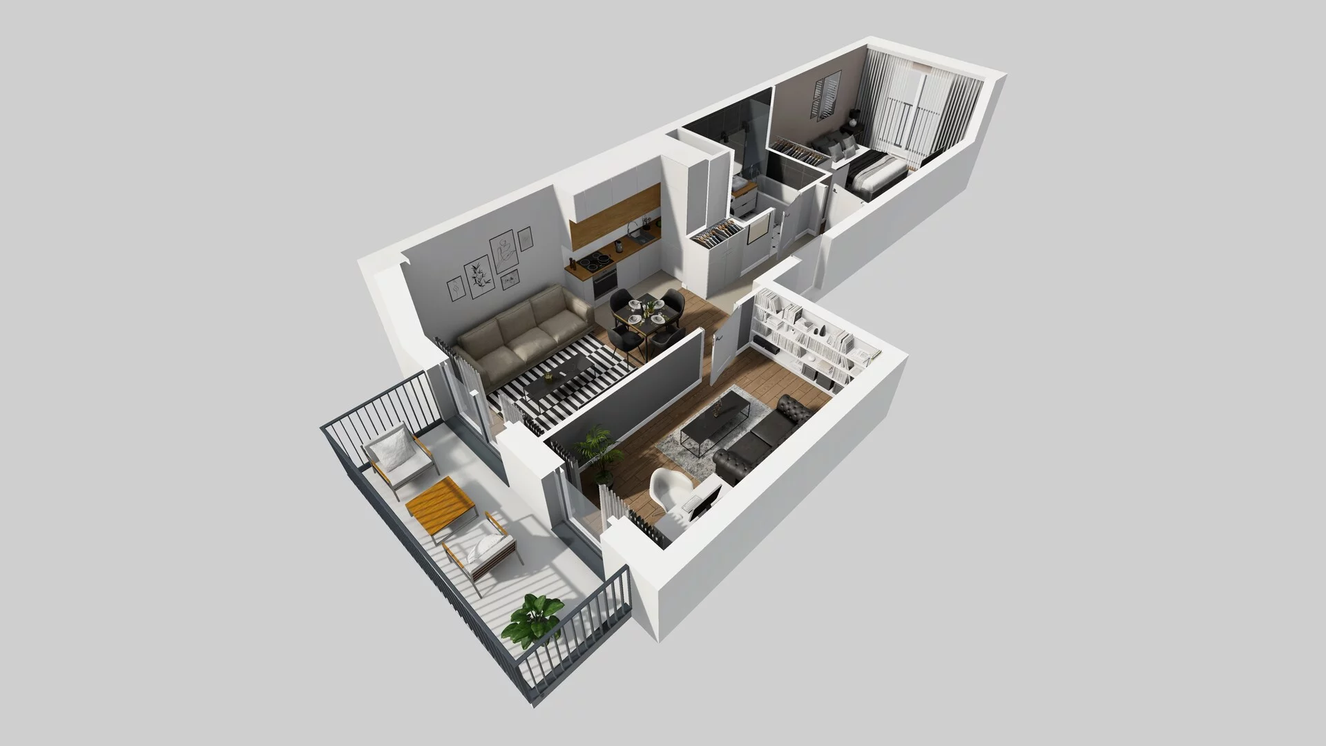 3 pokoje, apartament 49,89 m², piętro 2, oferta nr F/21, Apartamenty Park Matecznego bud. F i G, Kraków, Podgórze, Mateczny, ul. Rydlówka / Nowoorawska