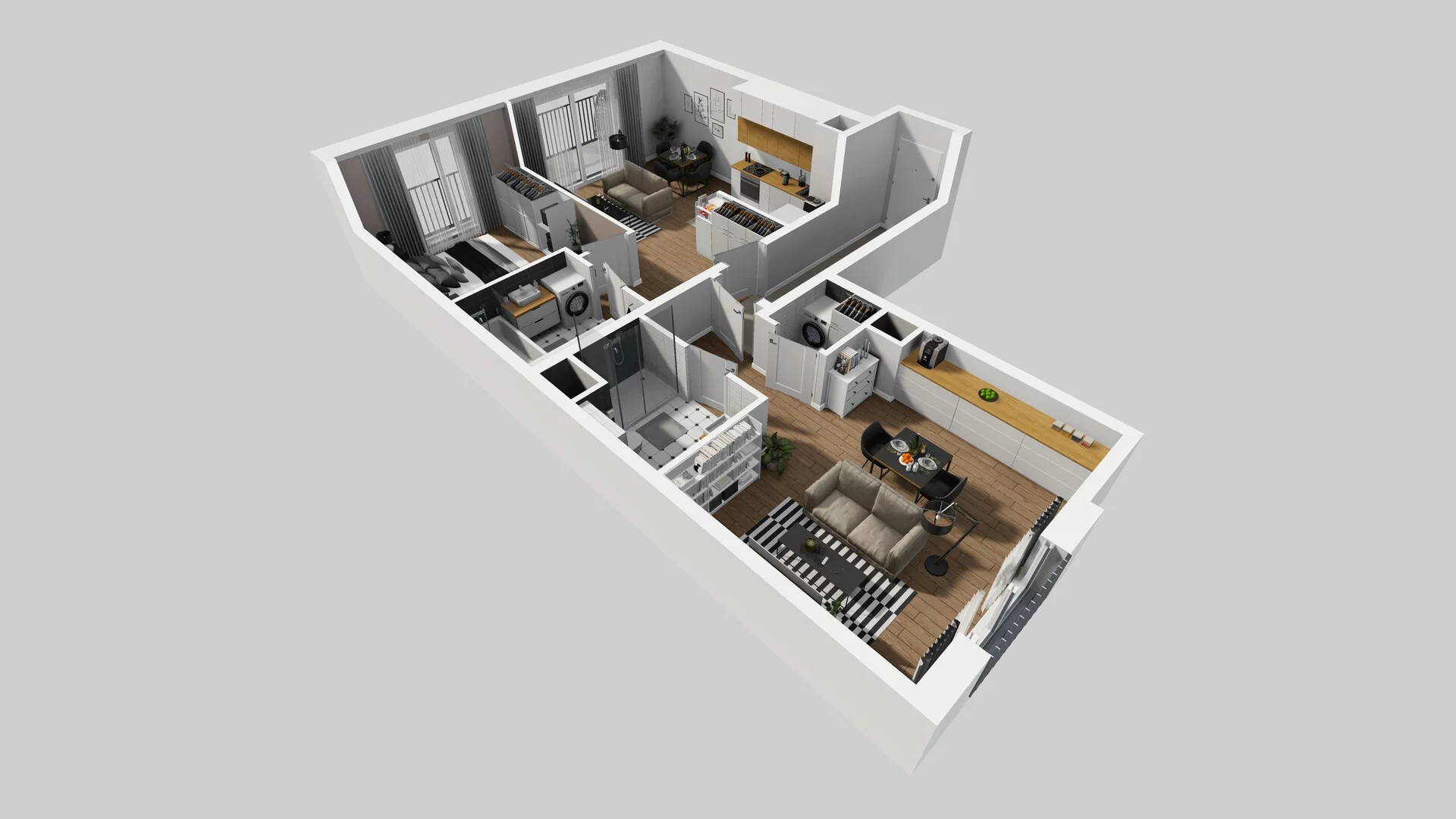 3 pokoje, apartament 81,14 m², piętro 2, oferta nr F/22, Apartamenty Park Matecznego bud. F i G, Kraków, Podgórze, Mateczny, ul. Rydlówka / Nowoorawska