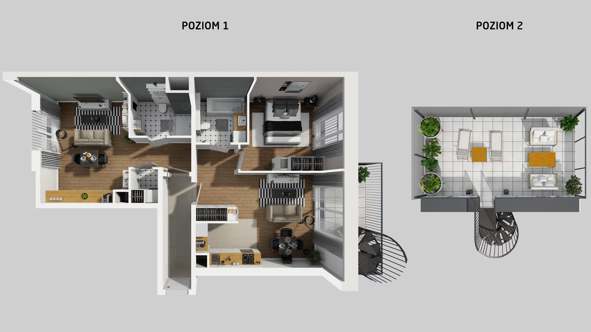 3 pokoje, apartament 81,14 m², piętro 4, oferta nr F/28, Apartamenty Park Matecznego bud. F i G, Kraków, Podgórze, Mateczny, ul. Rydlówka / Nowoorawska