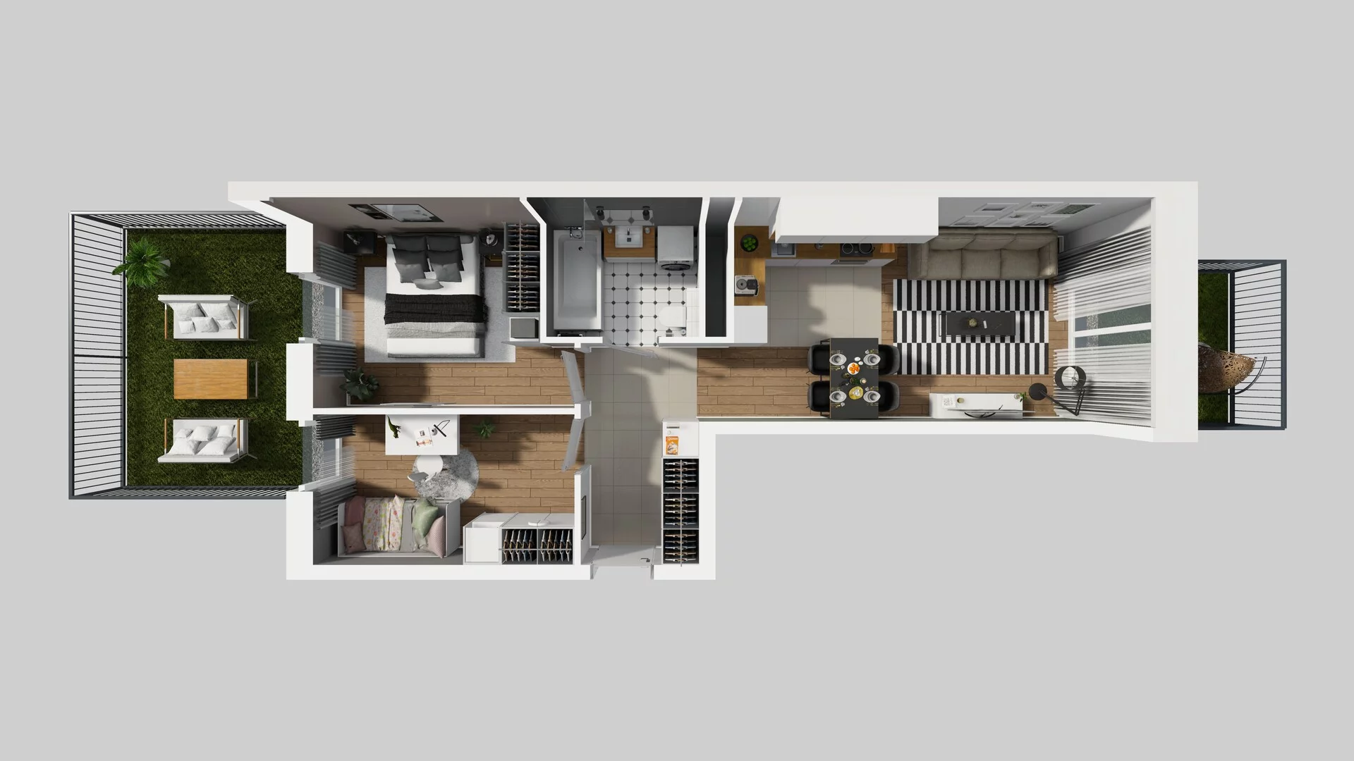 3 pokoje, apartament 53,27 m², parter, oferta nr F/30, Apartamenty Park Matecznego bud. F i G, Kraków, Podgórze, Mateczny, ul. Rydlówka / Nowoorawska