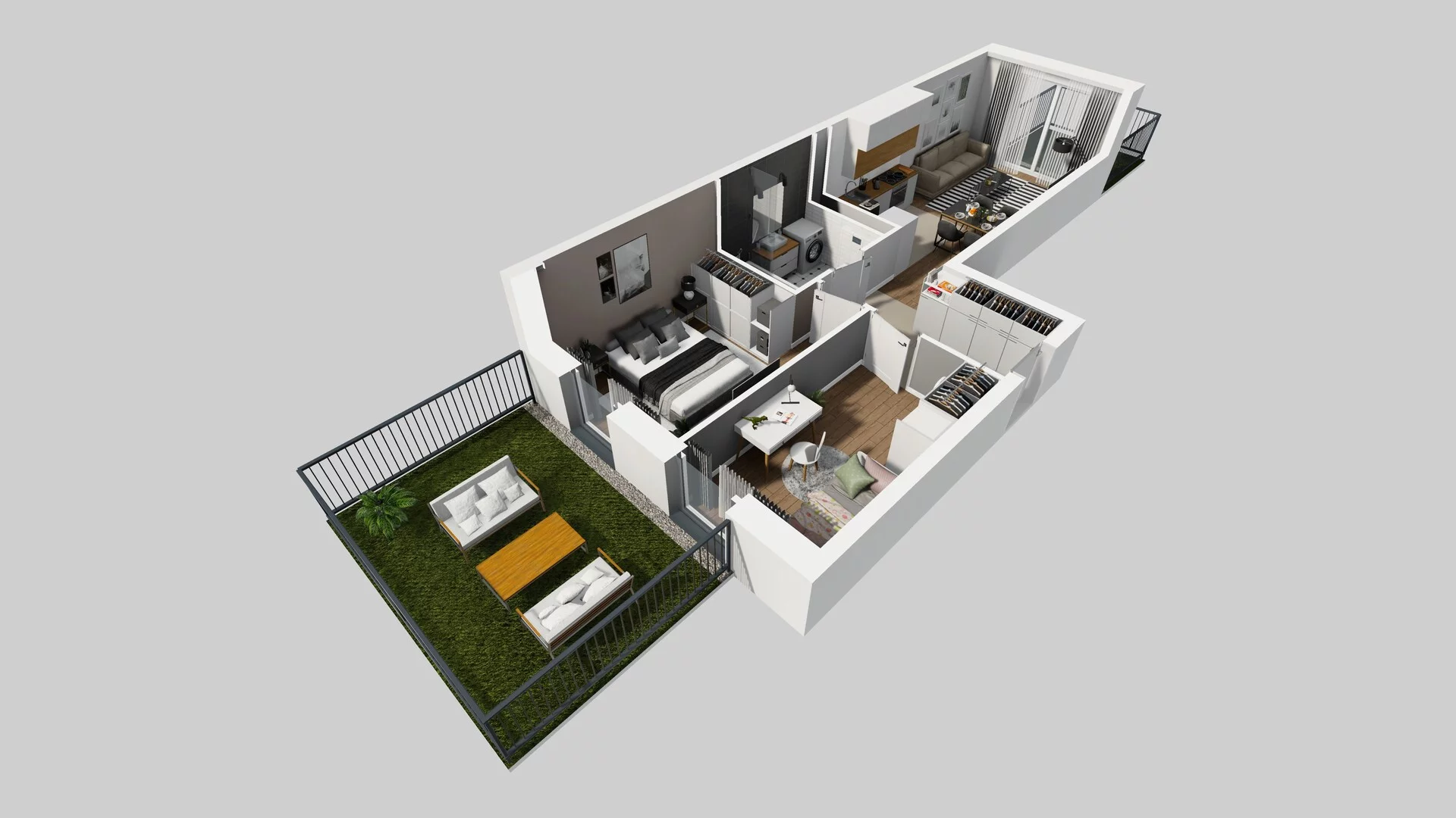 3 pokoje, apartament 53,27 m², parter, oferta nr F/30, Apartamenty Park Matecznego bud. F i G, Kraków, Podgórze, Mateczny, ul. Rydlówka / Nowoorawska