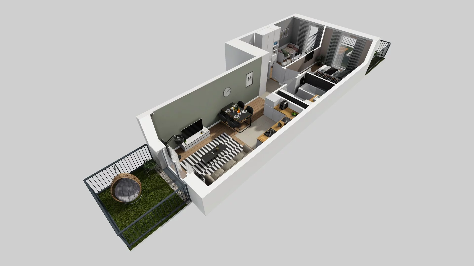 3 pokoje, apartament 53,27 m², parter, oferta nr F/30, Apartamenty Park Matecznego bud. F i G, Kraków, Podgórze, Mateczny, ul. Rydlówka / Nowoorawska