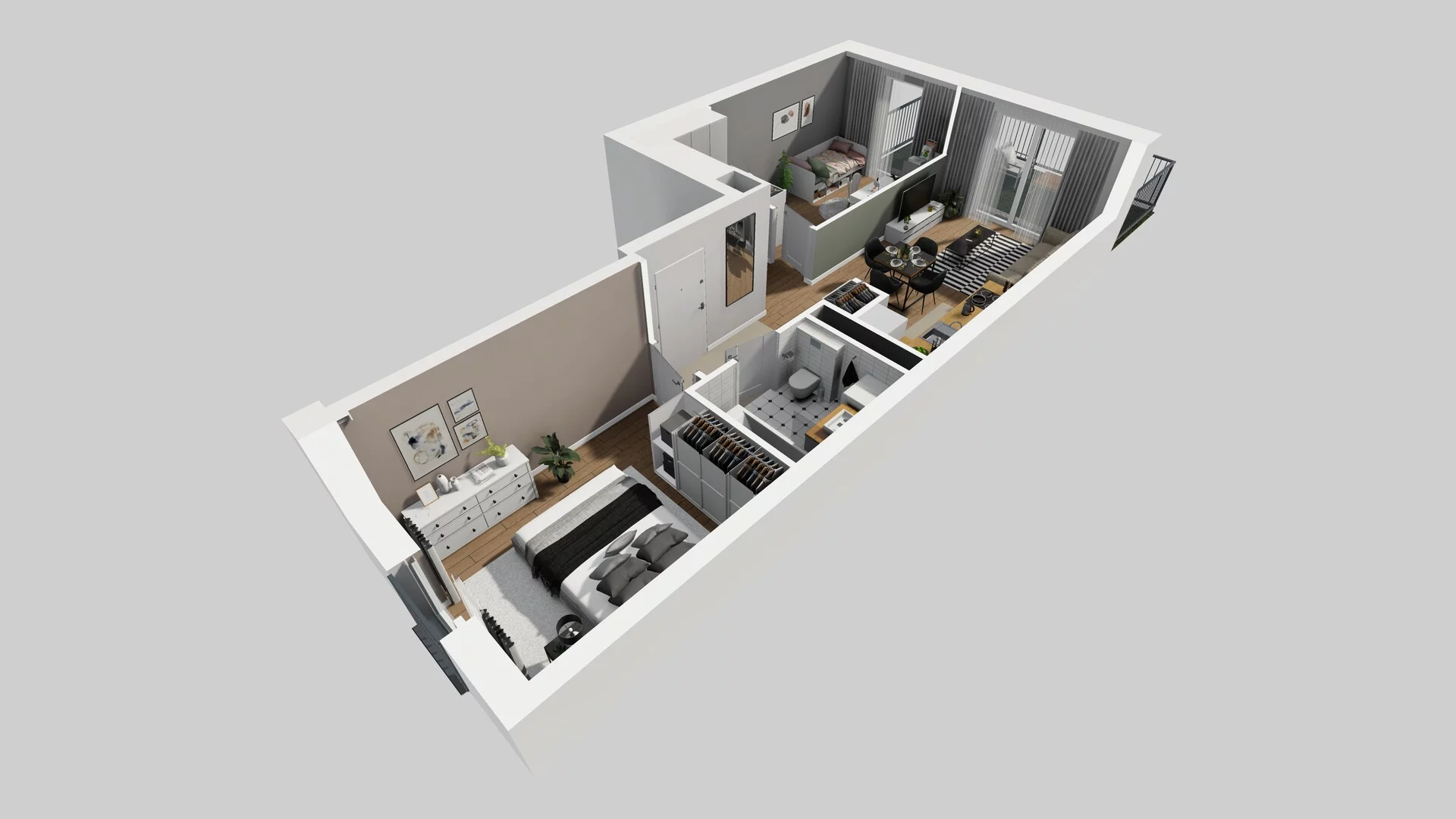 3 pokoje, apartament 56,57 m², parter, oferta nr F/32, Apartamenty Park Matecznego bud. F i G, Kraków, Podgórze, Mateczny, ul. Rydlówka / Nowoorawska