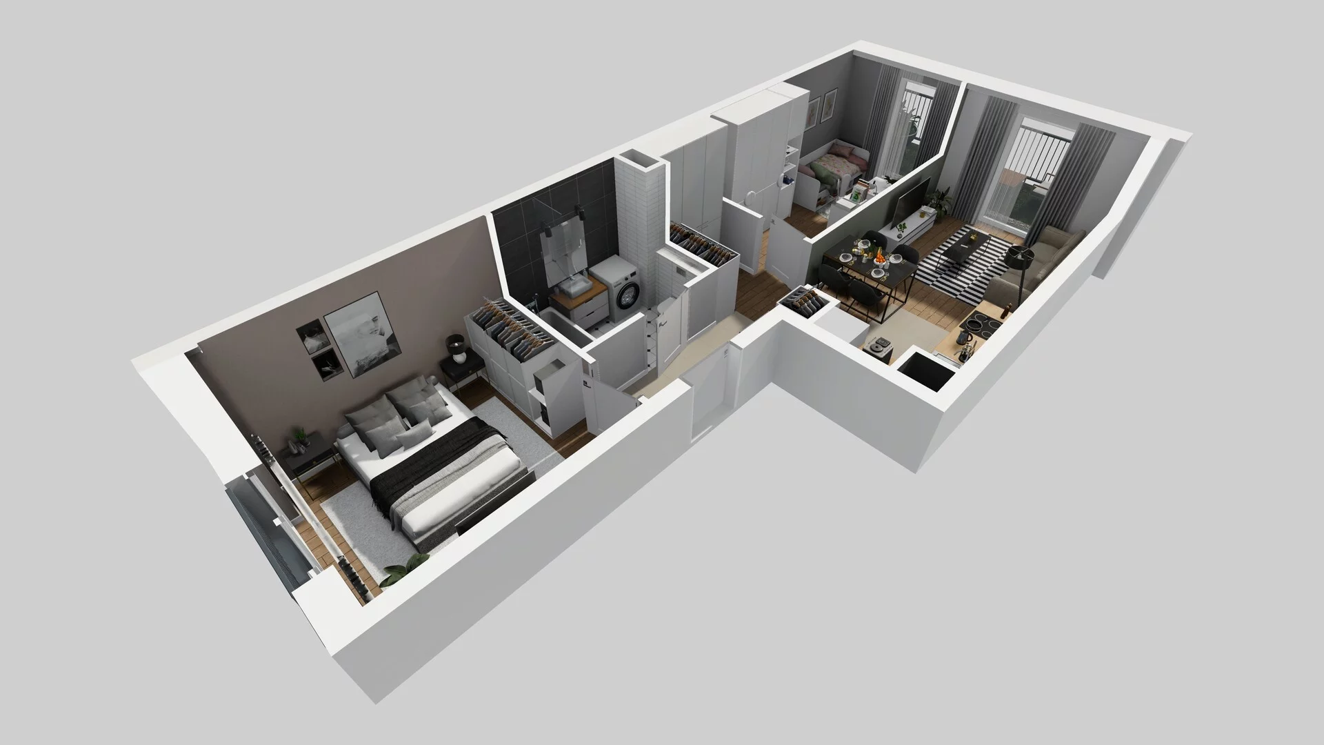 3 pokoje, apartament 51,93 m², parter, oferta nr F/47, Apartamenty Park Matecznego bud. F i G, Kraków, Podgórze, Mateczny, ul. Rydlówka / Nowoorawska