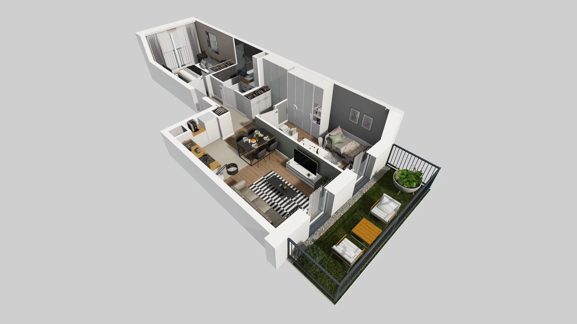 3 pokoje, apartament 51,93 m², parter, oferta nr F/47, Apartamenty Park Matecznego bud. F i G, Kraków, Podgórze, Mateczny, ul. Rydlówka / Nowoorawska
