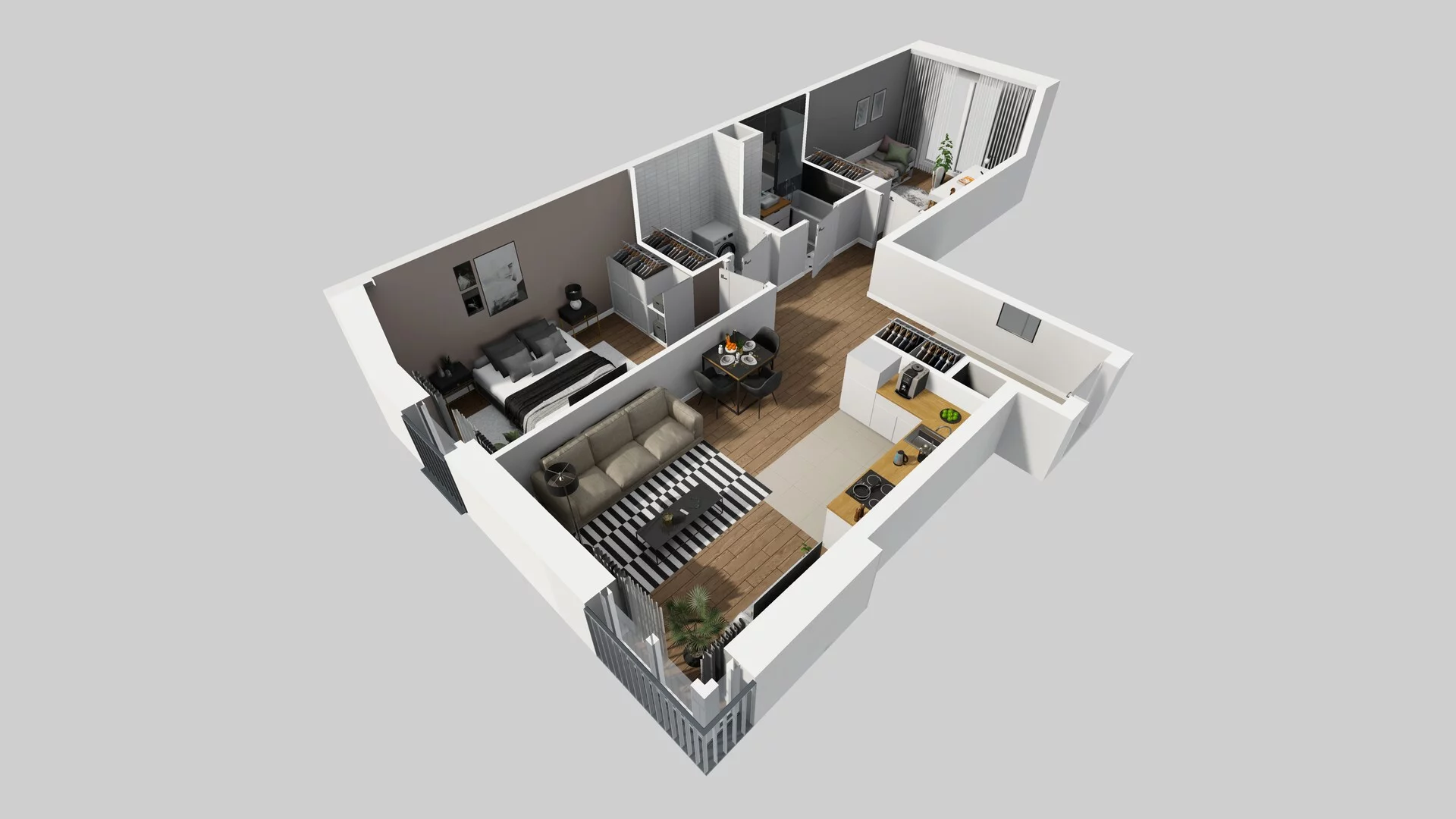 3 pokoje, apartament 63,68 m², parter, oferta nr F/49, Apartamenty Park Matecznego bud. F i G, Kraków, Podgórze, Mateczny, ul. Rydlówka / Nowoorawska