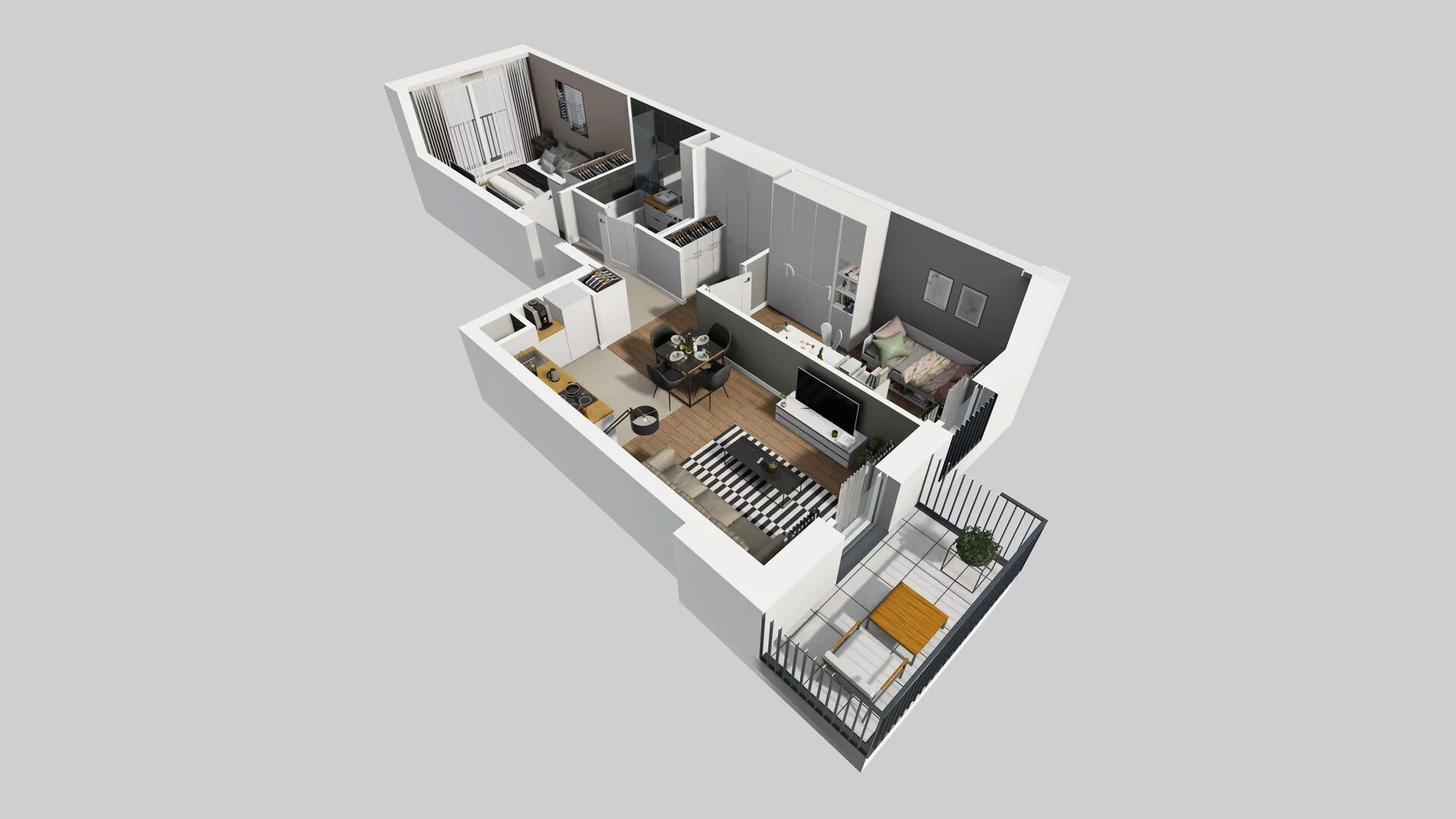 3 pokoje, apartament 53,33 m², piętro 1, oferta nr F/50, Apartamenty Park Matecznego bud. F i G, Kraków, Podgórze, Mateczny, ul. Rydlówka / Nowoorawska