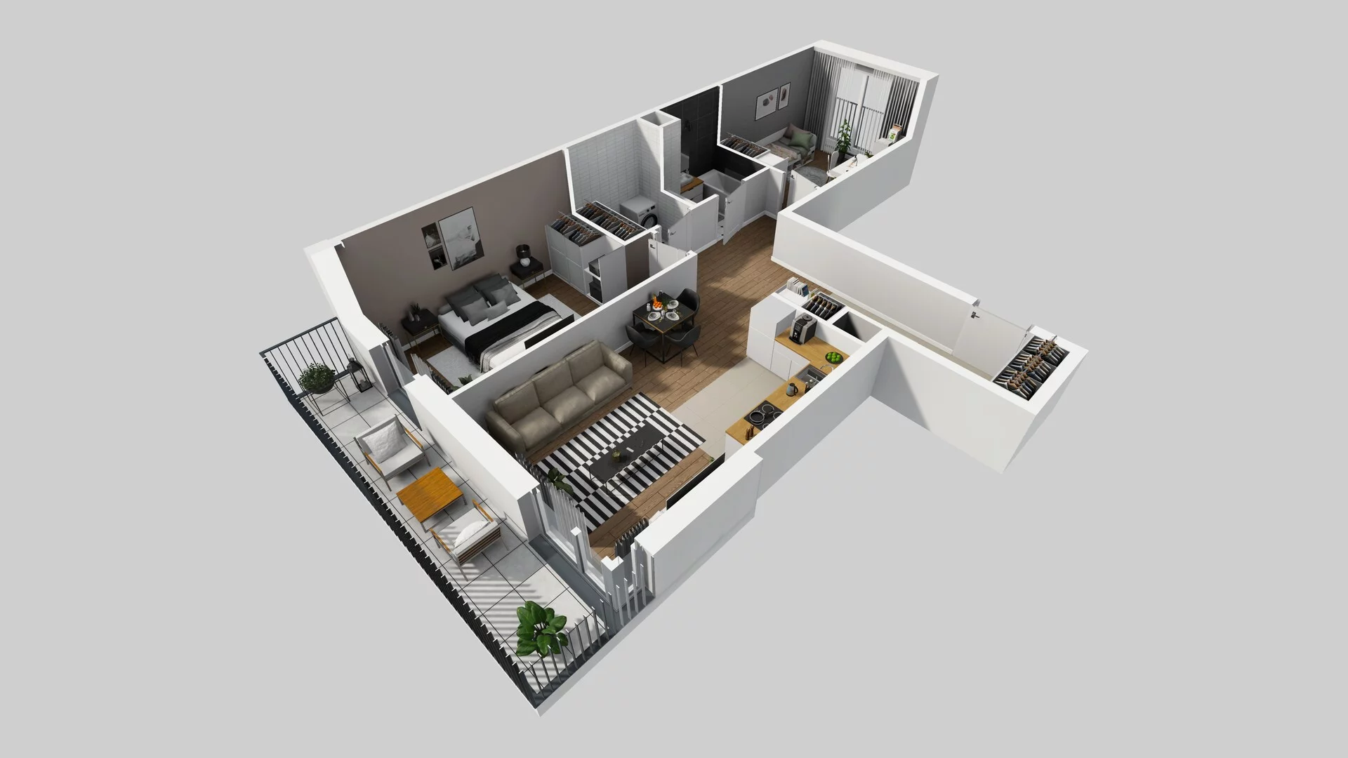 3 pokoje, apartament 67,87 m², piętro 3, oferta nr F/57, Apartamenty Park Matecznego bud. F i G, Kraków, Podgórze, Mateczny, ul. Rydlówka / Nowoorawska