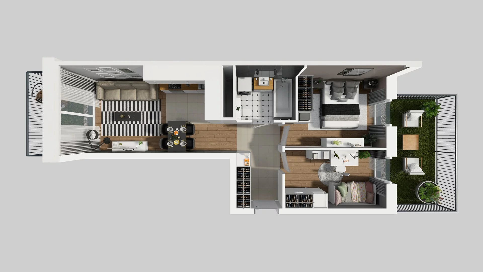 3 pokoje, apartament 53,27 m², parter, oferta nr F/60, Apartamenty Park Matecznego bud. F i G, Kraków, Podgórze, Mateczny, ul. Rydlówka / Nowoorawska