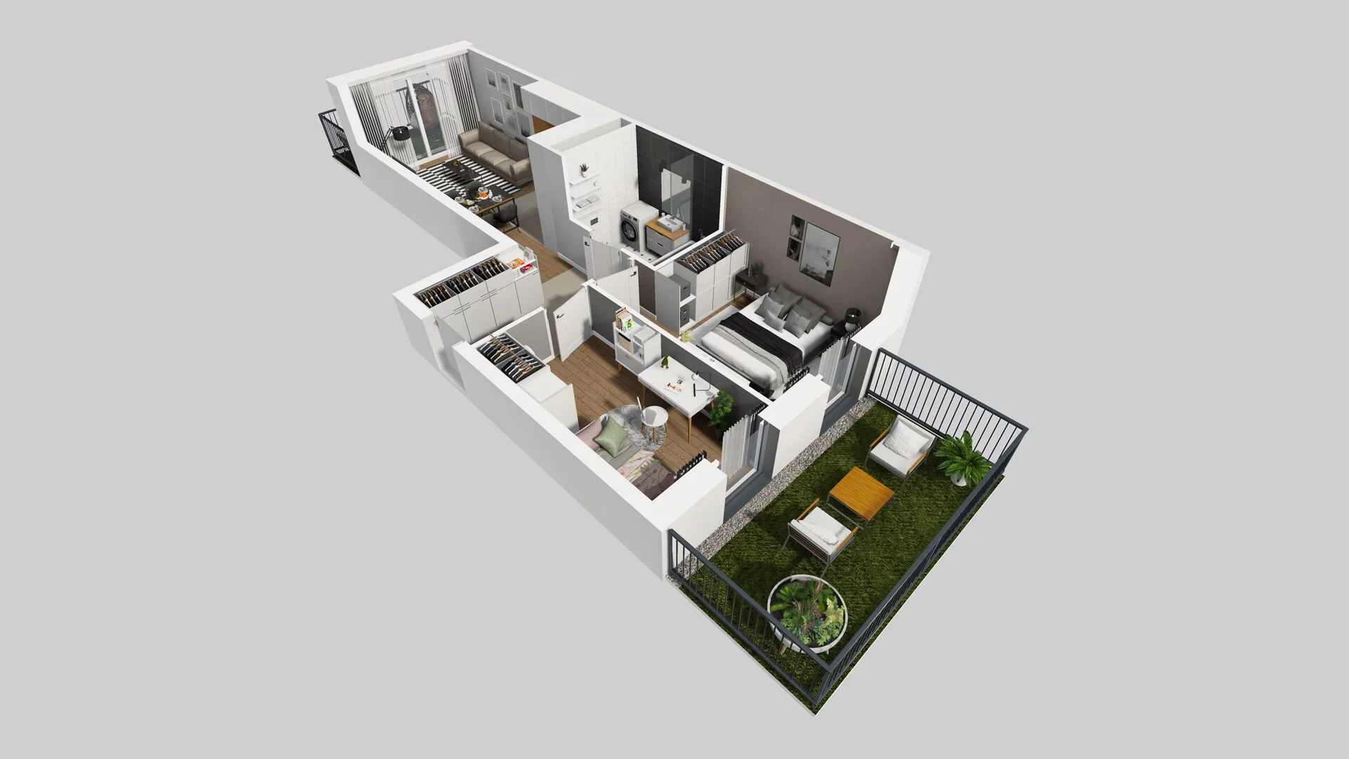 3 pokoje, apartament 53,27 m², parter, oferta nr F/60, Apartamenty Park Matecznego bud. F i G, Kraków, Podgórze, Mateczny, ul. Rydlówka / Nowoorawska