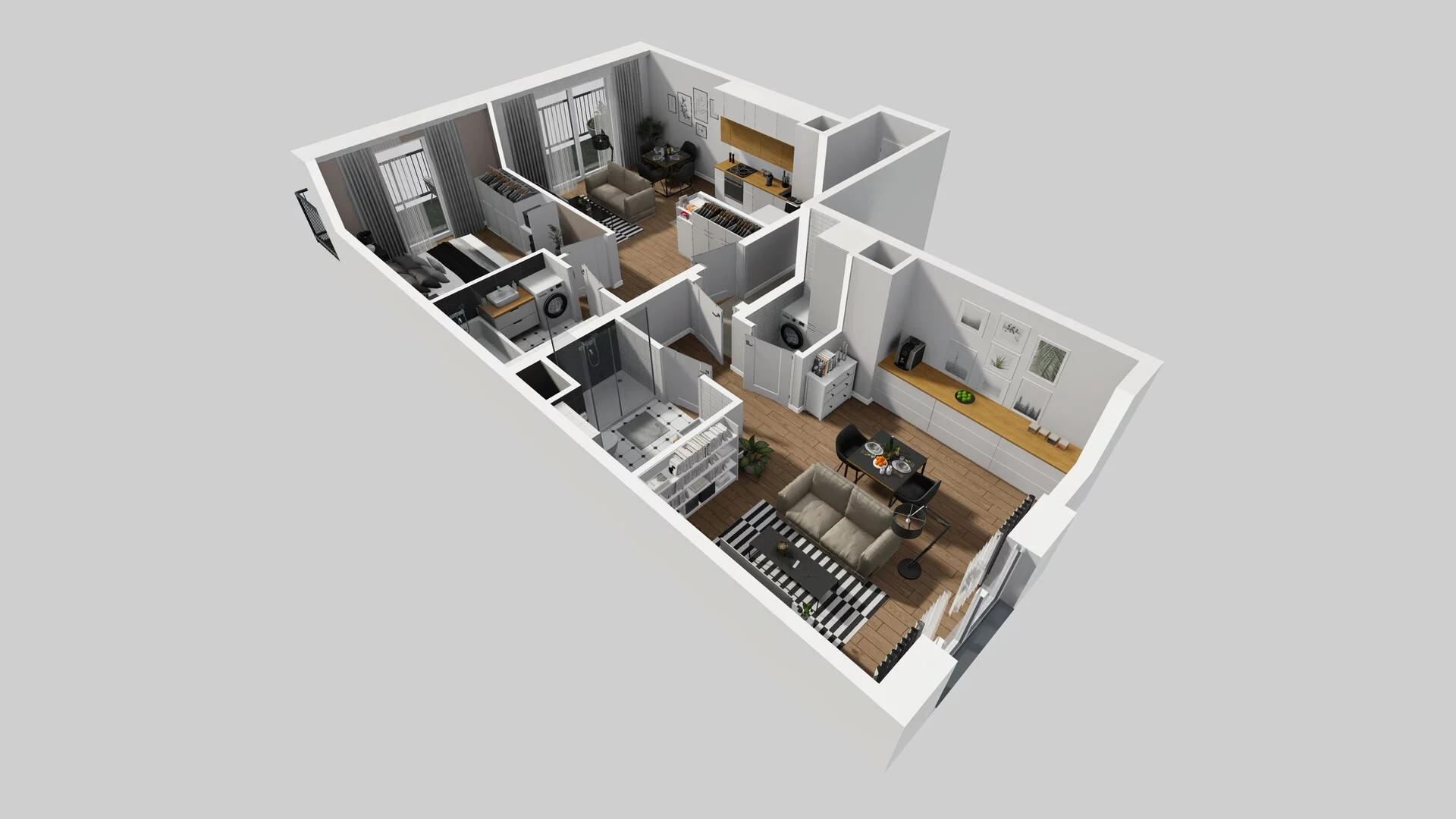 3 pokoje, apartament 79,77 m², parter, oferta nr G/16, Apartamenty Park Matecznego bud. F i G, Kraków, Podgórze, Mateczny, ul. Rydlówka / Nowoorawska
