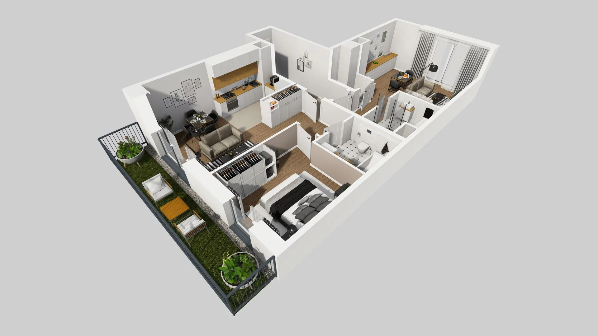 3 pokoje, apartament 79,77 m², parter, oferta nr G/16, Apartamenty Park Matecznego bud. F i G, Kraków, Podgórze, Mateczny, ul. Rydlówka / Nowoorawska