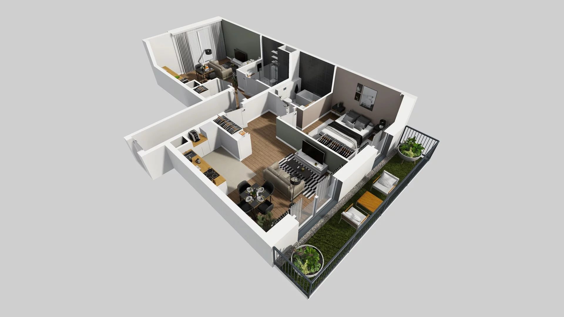 3 pokoje, apartament 79,77 m², parter, oferta nr G/16, Apartamenty Park Matecznego bud. F i G, Kraków, Podgórze, Mateczny, ul. Rydlówka / Nowoorawska