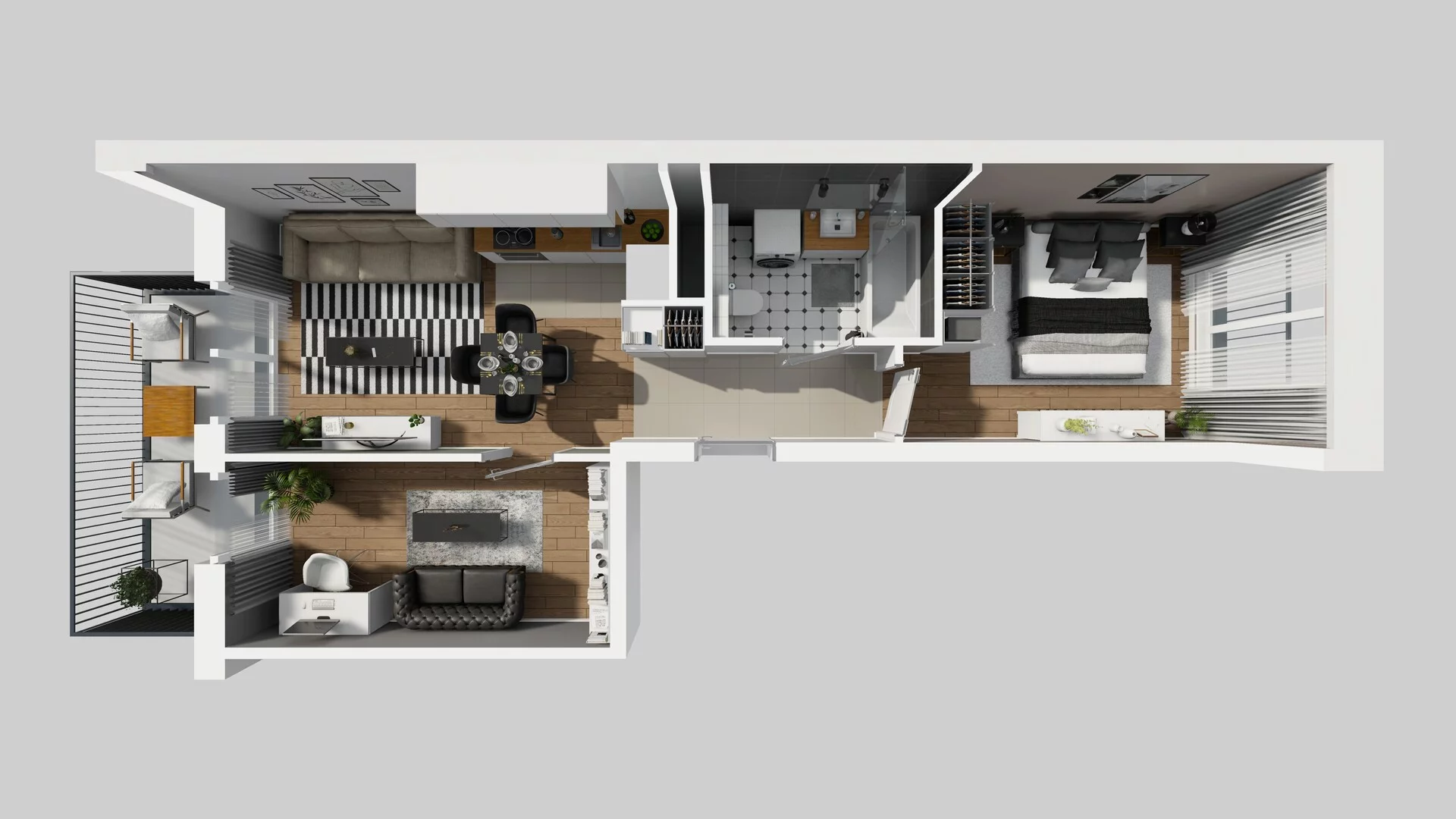 3 pokoje, apartament 49,92 m², piętro 1, oferta nr G/18, Apartamenty Park Matecznego bud. F i G, Kraków, Podgórze, Mateczny, ul. Rydlówka / Nowoorawska