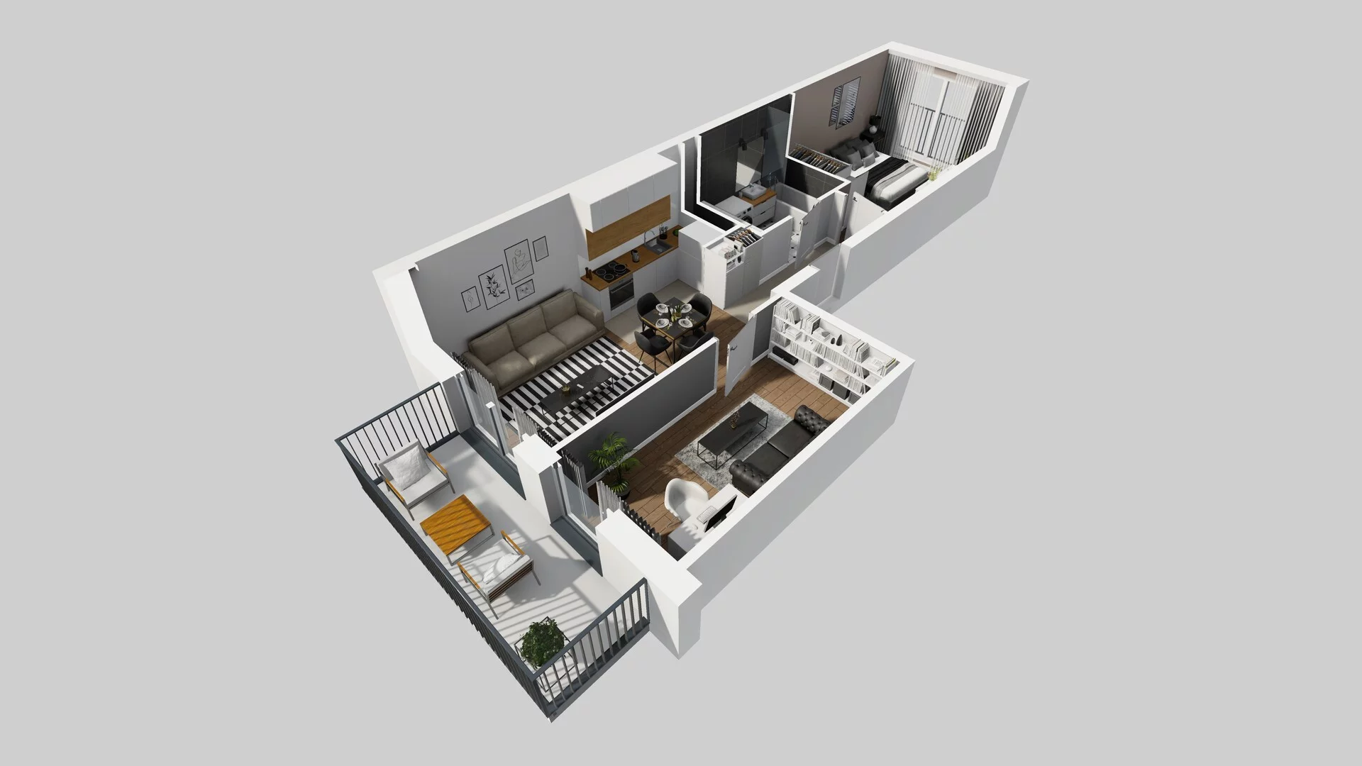 3 pokoje, apartament 49,92 m², piętro 1, oferta nr G/18, Apartamenty Park Matecznego bud. F i G, Kraków, Podgórze, Mateczny, ul. Rydlówka / Nowoorawska