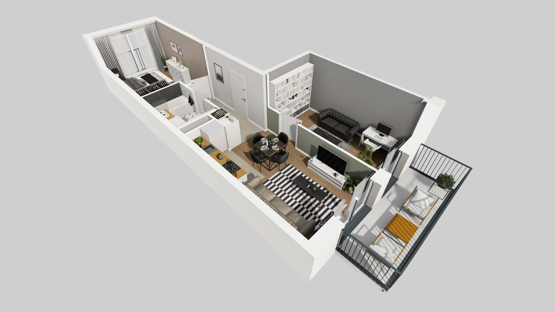 3 pokoje, apartament 49,92 m², piętro 1, oferta nr G/18, Apartamenty Park Matecznego bud. F i G, Kraków, Podgórze, Mateczny, ul. Rydlówka / Nowoorawska