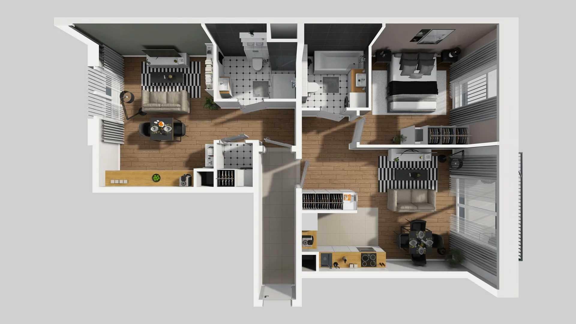 3 pokoje, apartament 81,16 m², piętro 3, oferta nr G/25, Apartamenty Park Matecznego bud. F i G, Kraków, Podgórze, Mateczny, ul. Rydlówka / Nowoorawska