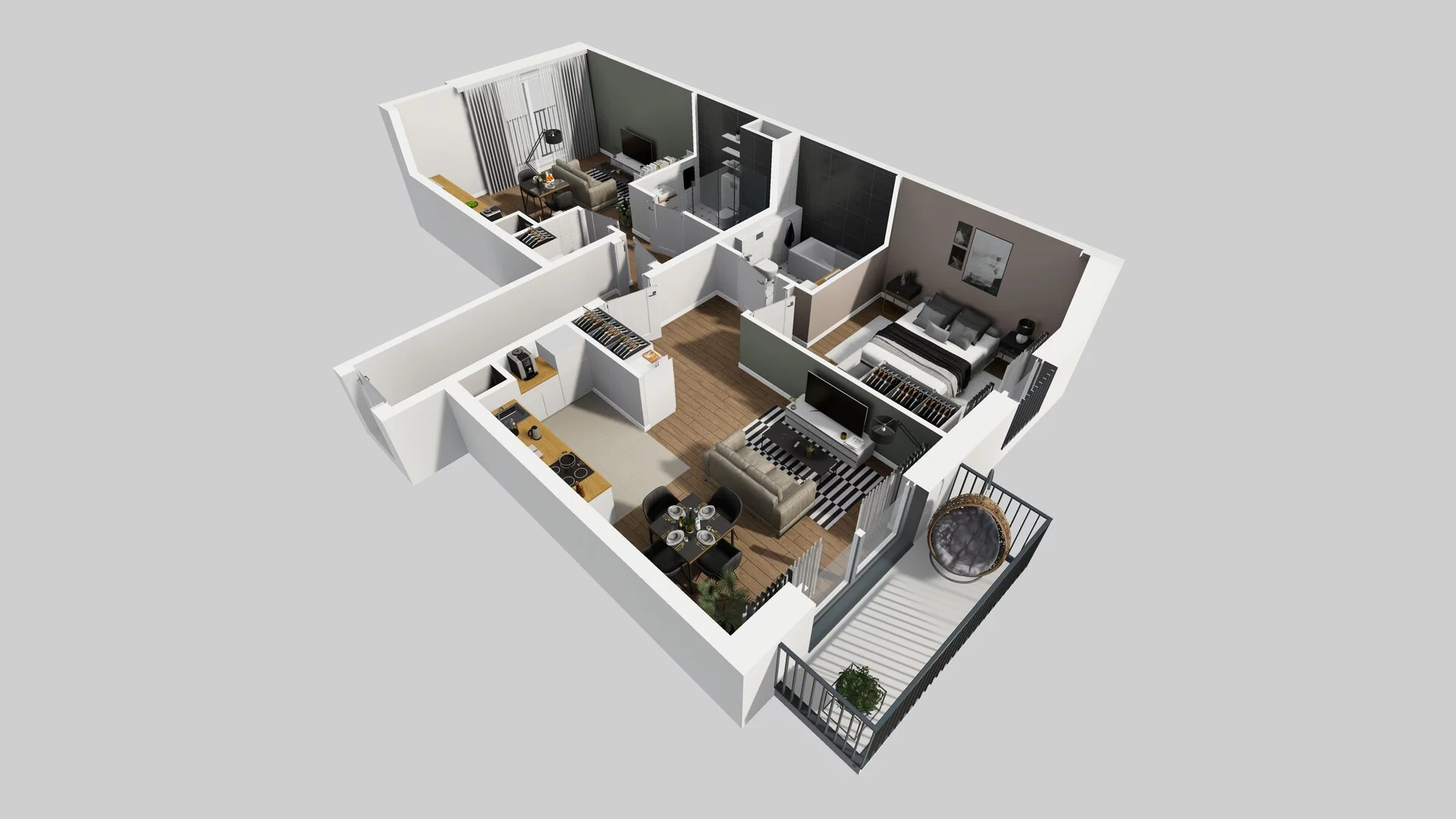 3 pokoje, apartament 81,16 m², piętro 3, oferta nr G/25, Apartamenty Park Matecznego bud. F i G, Kraków, Podgórze, Mateczny, ul. Rydlówka / Nowoorawska