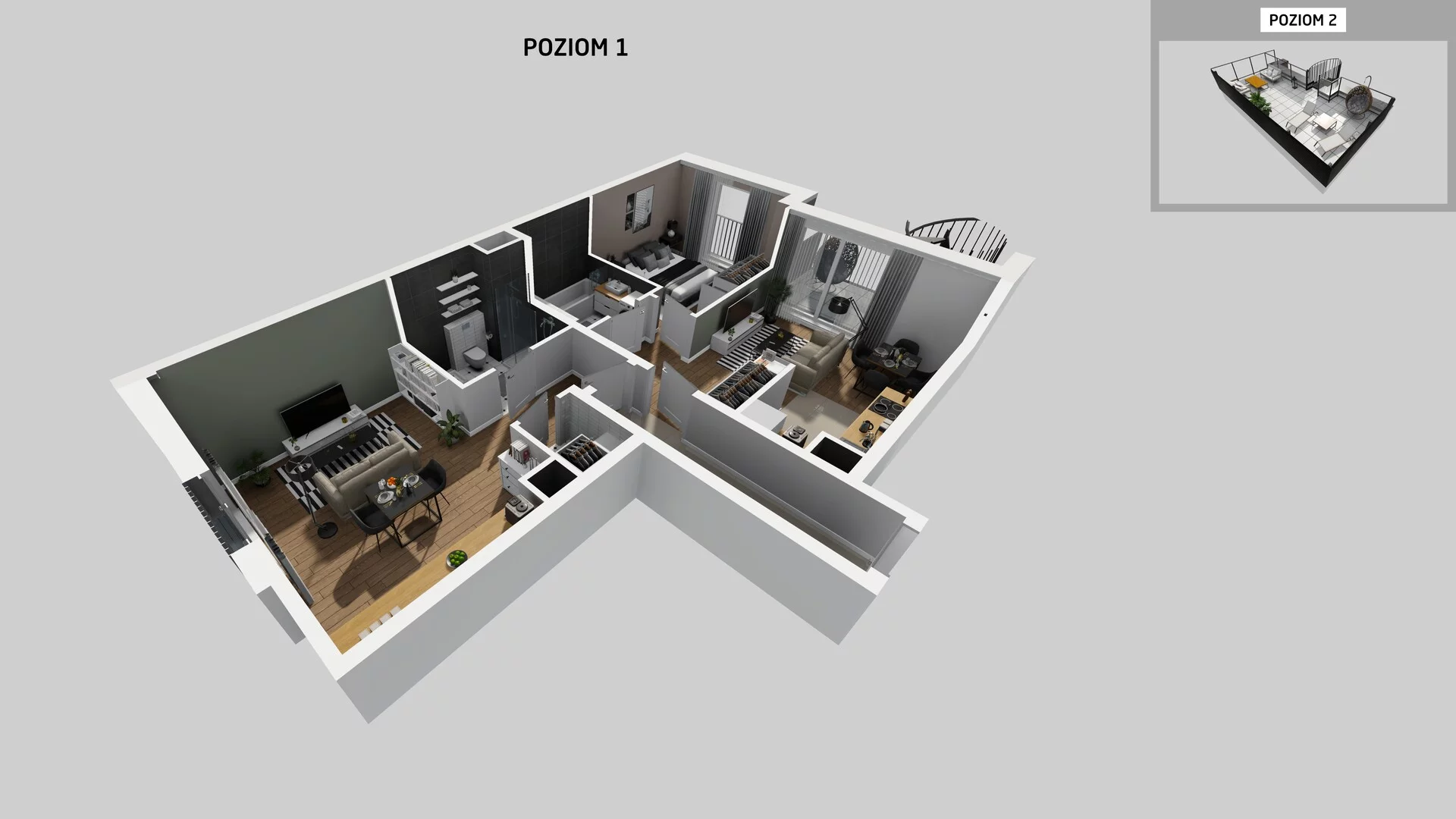 3 pokoje, apartament 77,79 m², piętro 4, oferta nr G/28, Apartamenty Park Matecznego bud. F i G, Kraków, Podgórze, Mateczny, ul. Rydlówka / Nowoorawska