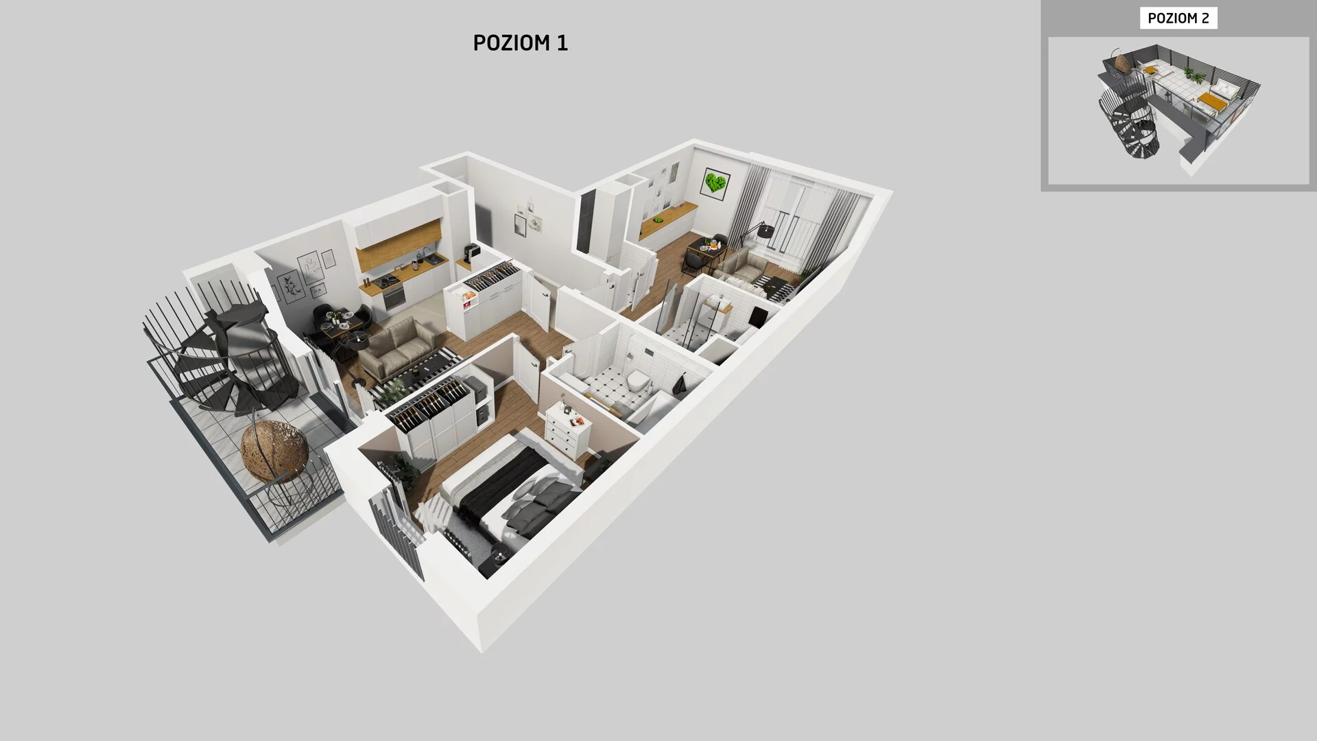 3 pokoje, apartament 77,79 m², piętro 4, oferta nr G/28, Apartamenty Park Matecznego bud. F i G, Kraków, Podgórze, Mateczny, ul. Rydlówka / Nowoorawska