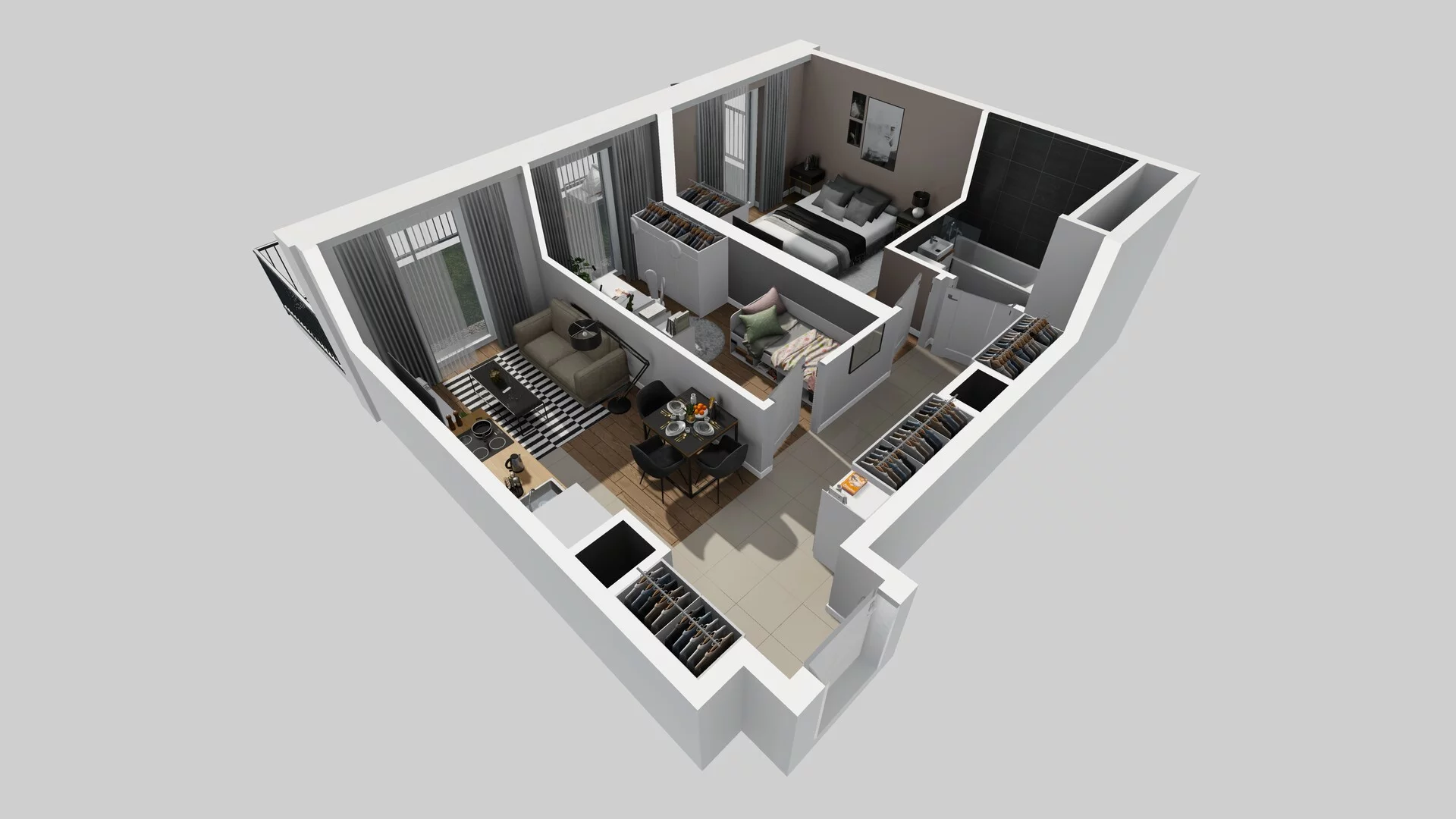 3 pokoje, apartament 48,77 m², parter, oferta nr G/32, Apartamenty Park Matecznego bud. F i G, Kraków, Podgórze, Mateczny, ul. Rydlówka / Nowoorawska