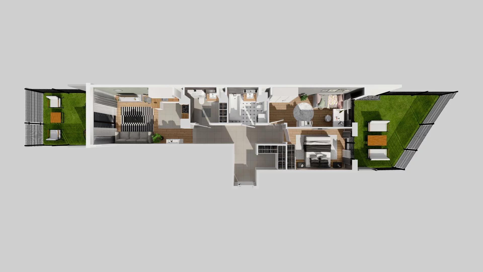 3 pokoje, mieszkanie 61,00 m², parter, oferta nr E/68, Osiedle przy Ryżowej, Warszawa, Ursus, Skorosze, ul. Ryżowa 62
