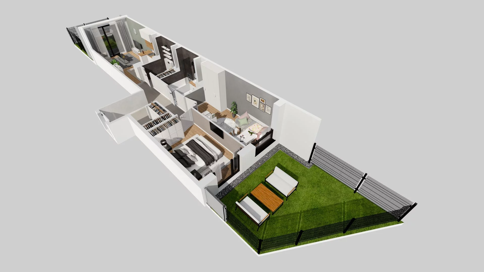 3 pokoje, mieszkanie 61,00 m², parter, oferta nr E/68, Osiedle przy Ryżowej, Warszawa, Ursus, Skorosze, ul. Ryżowa 62