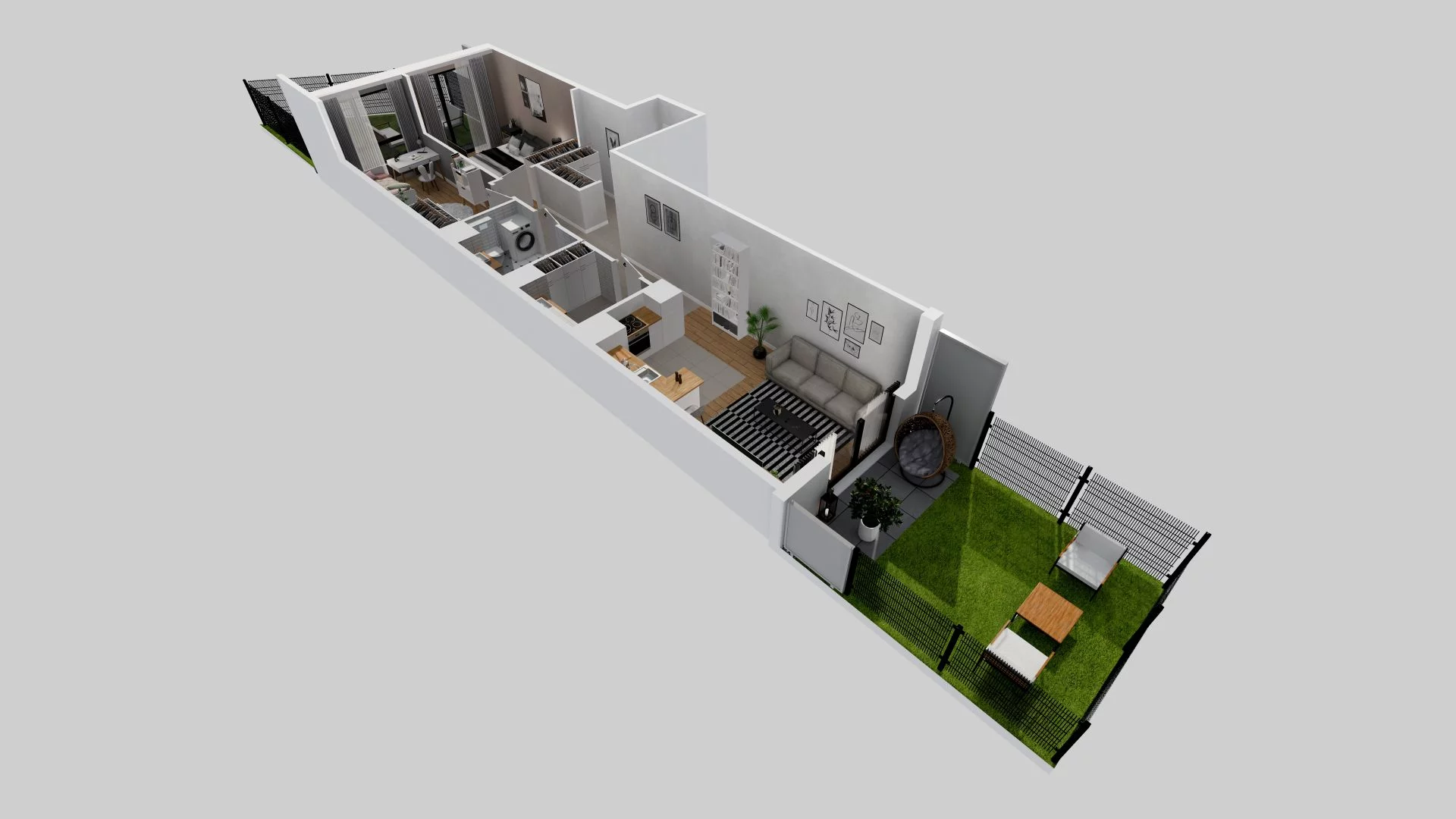 3 pokoje, mieszkanie 61,00 m², parter, oferta nr E/68, Osiedle przy Ryżowej, Warszawa, Ursus, Skorosze, ul. Ryżowa 62
