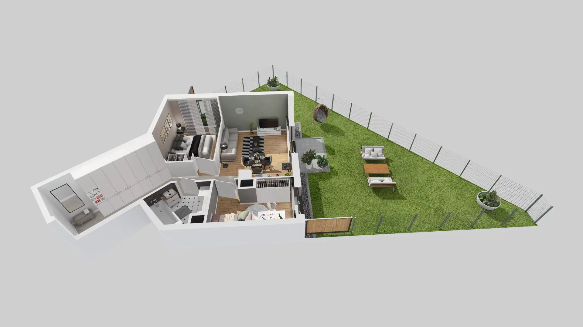 3 pokoje, mieszkanie 55,90 m², parter, oferta nr A/83, Metro Zachód, Warszawa, Bemowo, Chrzanów, ul. Szeligowska