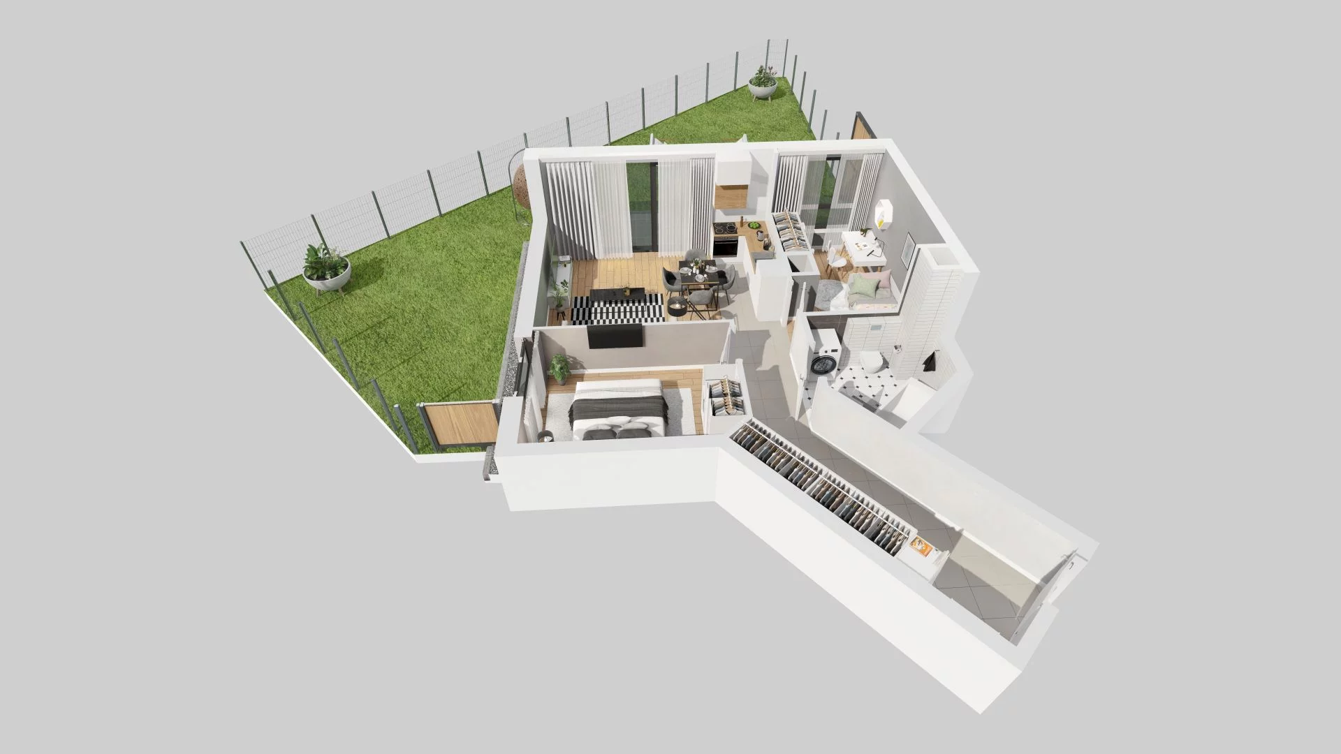 3 pokoje, mieszkanie 55,90 m², parter, oferta nr A/83, Metro Zachód, Warszawa, Bemowo, Chrzanów, ul. Szeligowska