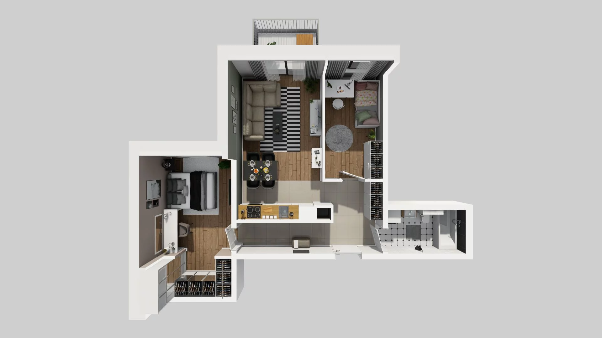 3 pokoje, mieszkanie 60,60 m², piętro 3, oferta nr A/24, Osiedle Rapsodia, Wrocław, Karłowice-Różanka, Różanka, ul. Wołowska 5