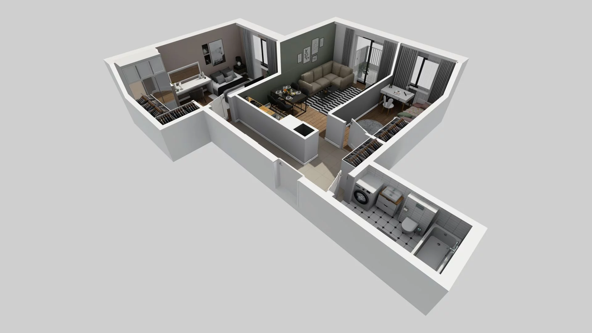 3 pokoje, mieszkanie 60,60 m², piętro 3, oferta nr A/24, Osiedle Rapsodia, Wrocław, Karłowice-Różanka, Różanka, ul. Wołowska 5