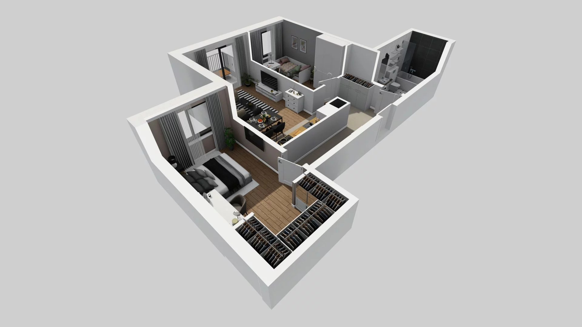 3 pokoje, mieszkanie 60,60 m², piętro 3, oferta nr A/24, Osiedle Rapsodia, Wrocław, Karłowice-Różanka, Różanka, ul. Wołowska 5